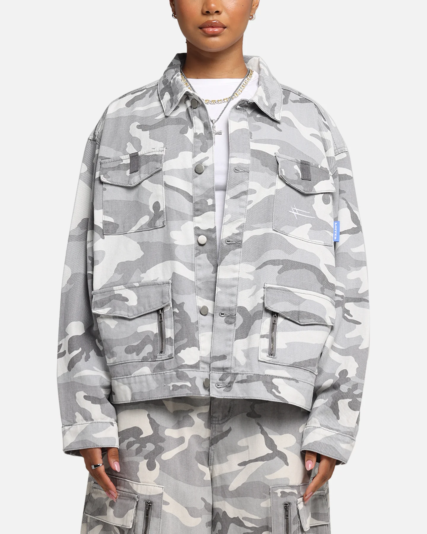 Loiter Combat Utility Jacket Snow Camo