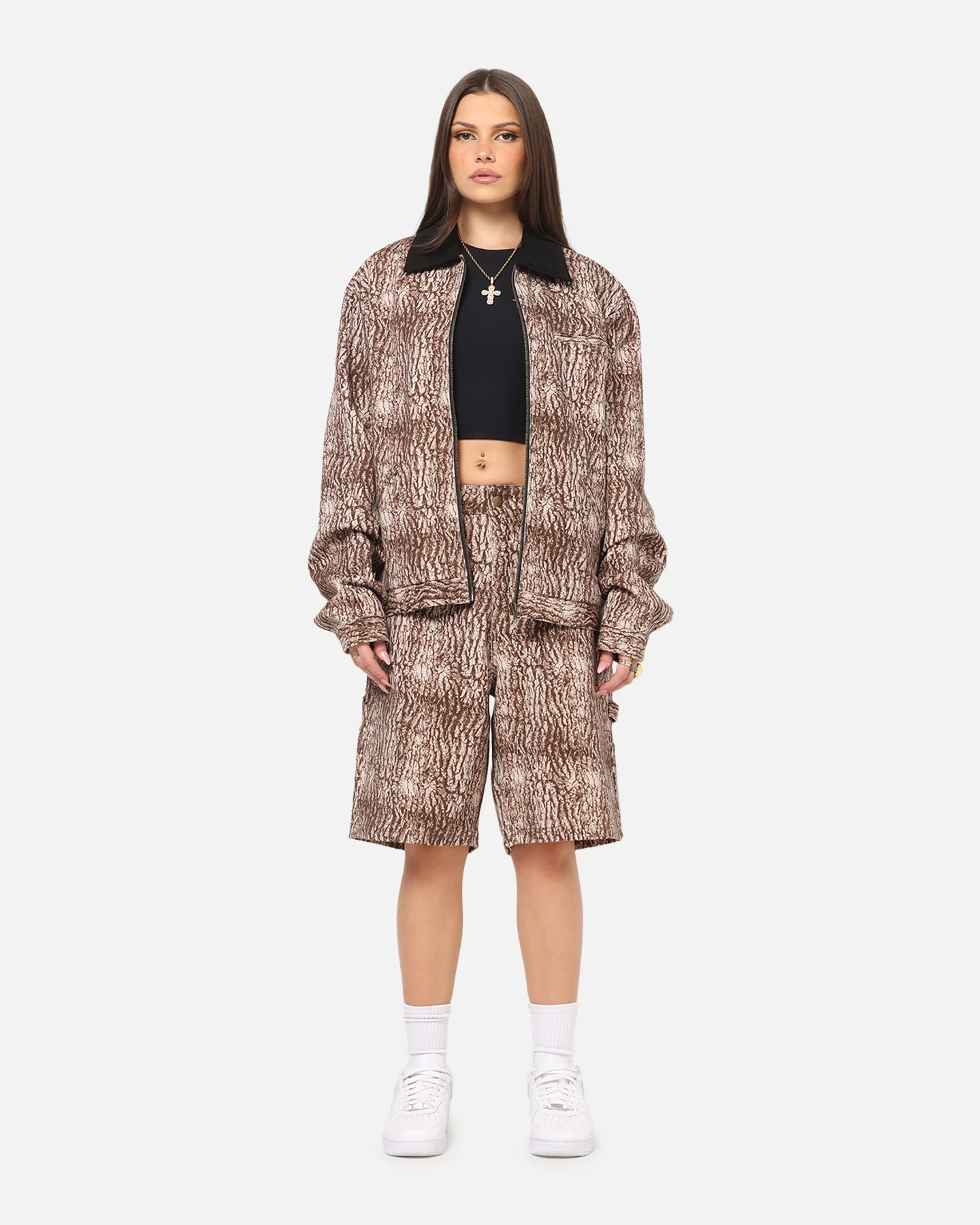 Carre Canvas Jacket Tree Bark