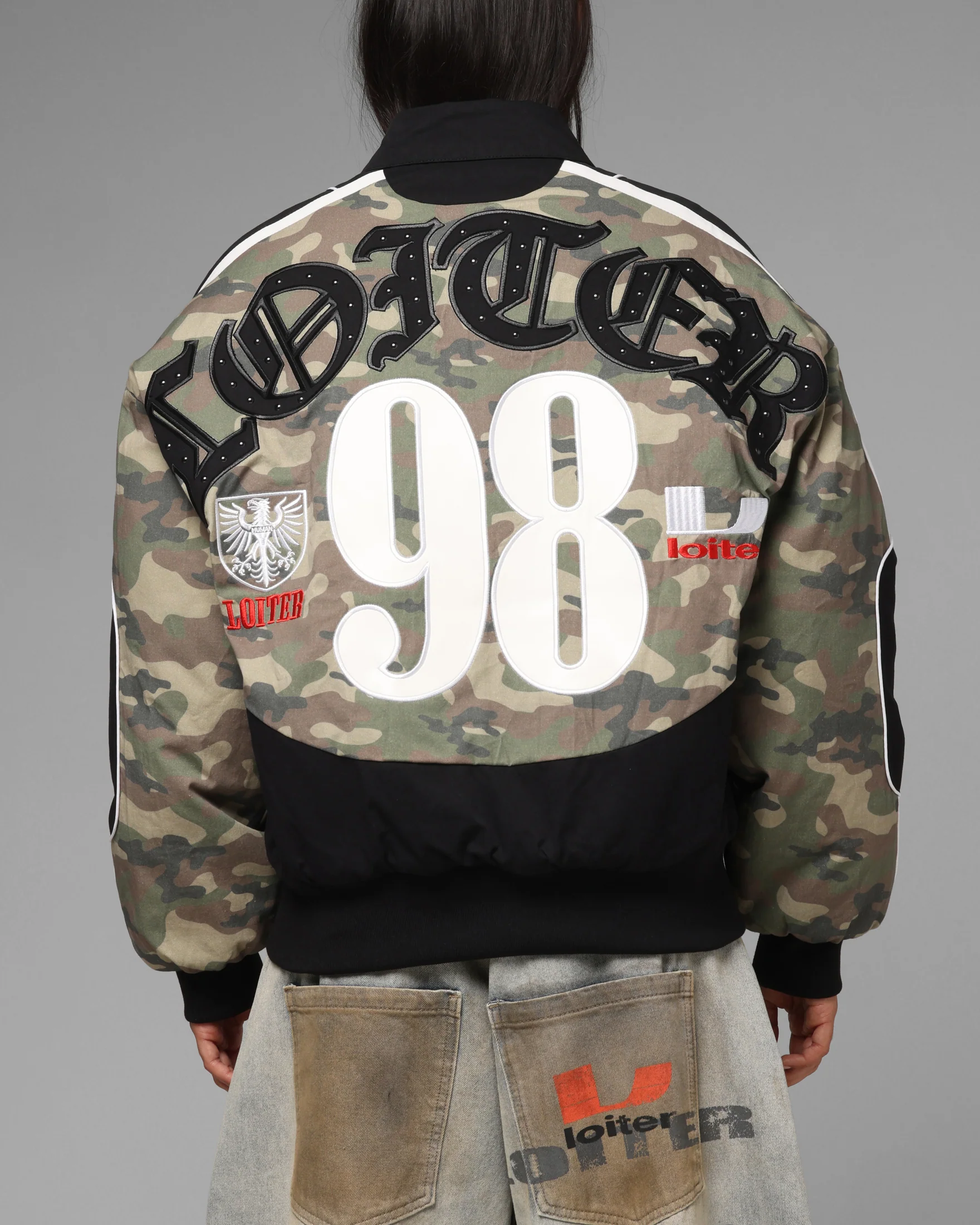 Loiter Enroute Racing Jacket Camo/Black