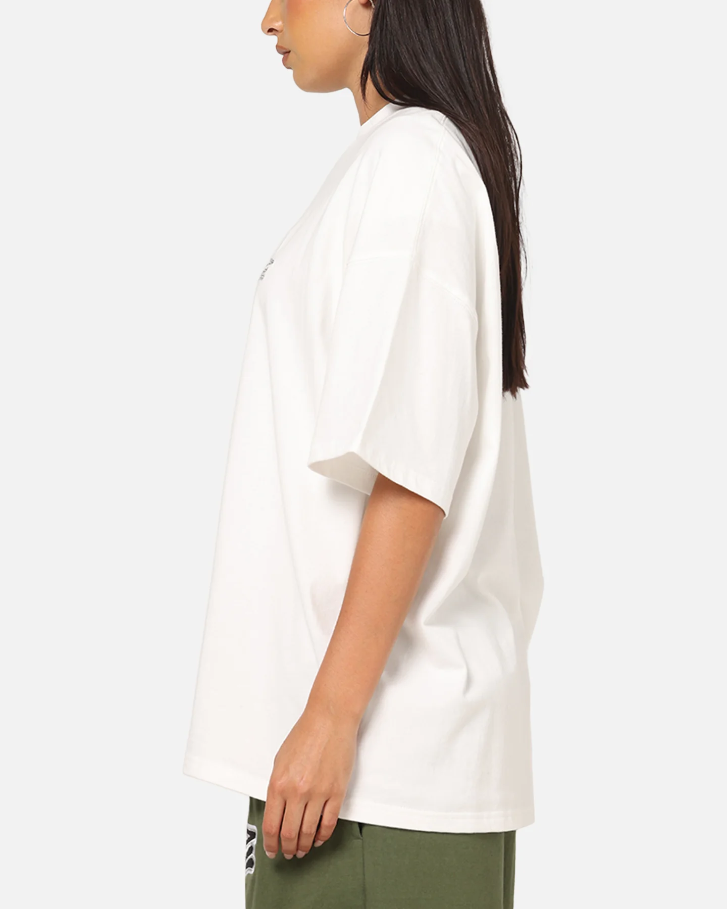 Carre Cross Stitch T-Shirt Off White