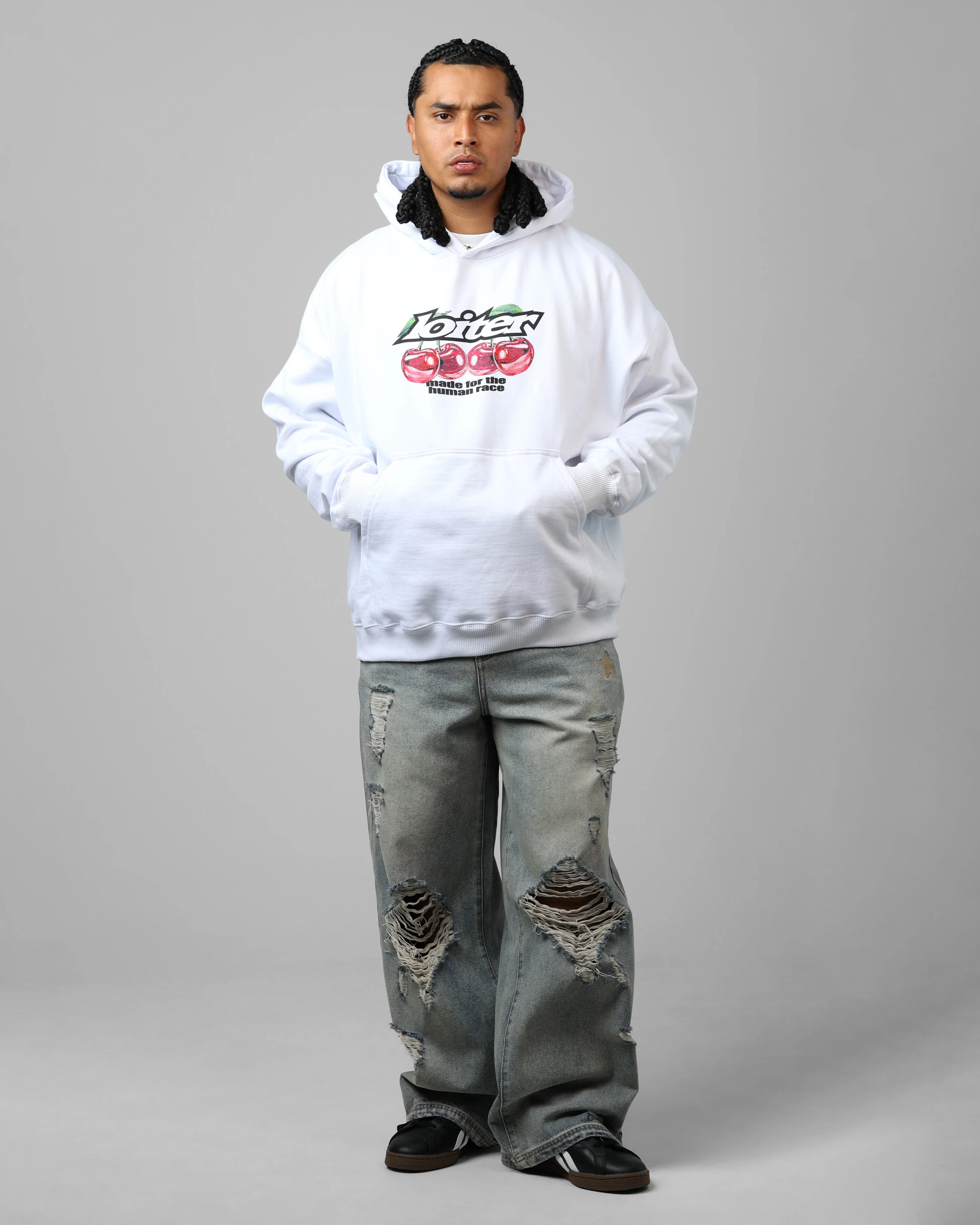 Loiter Cherry Pick Hoodie White