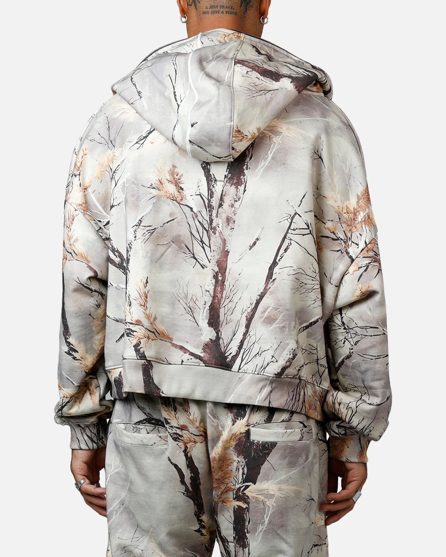 MNML Full Zip Hoodie Snow Camo