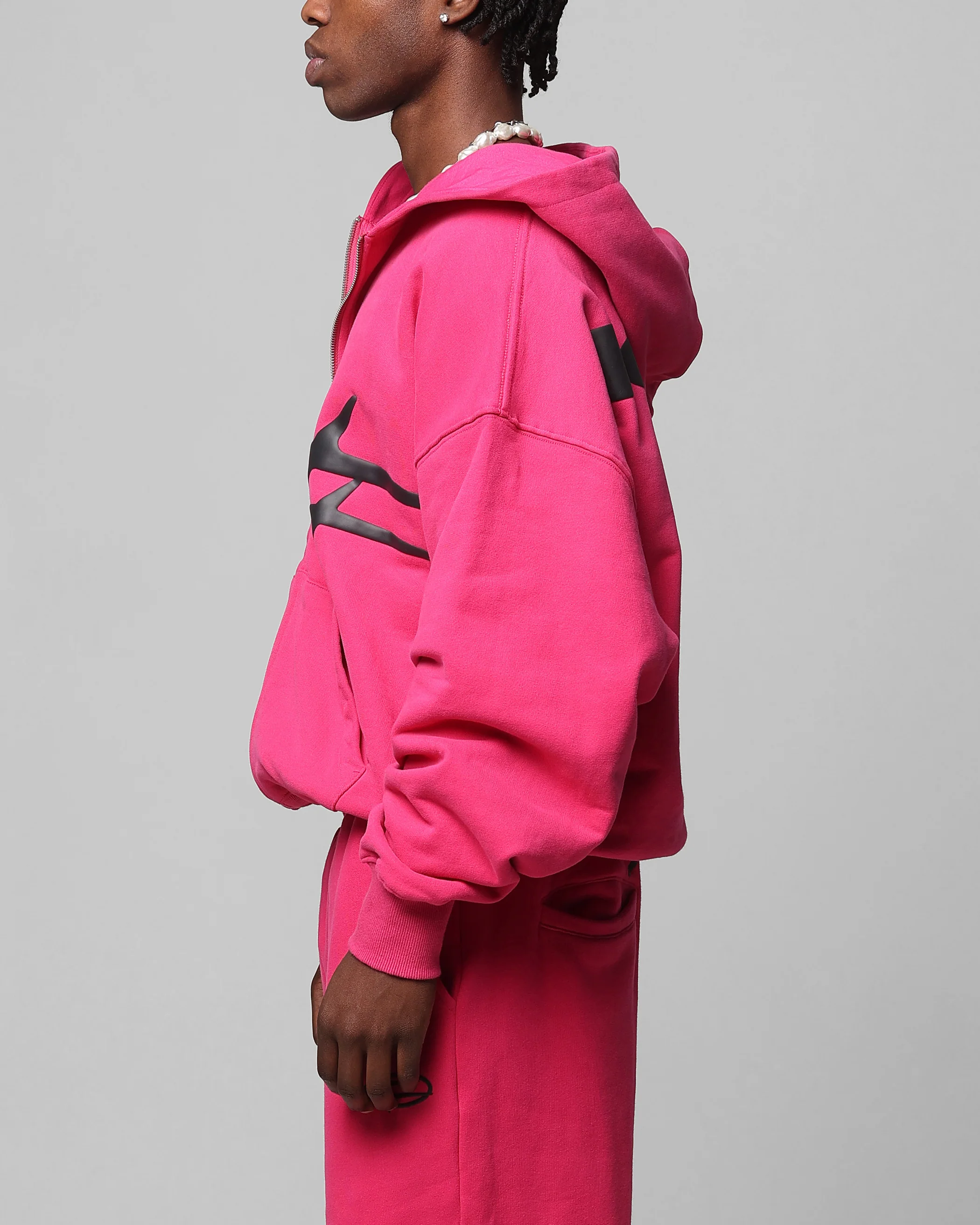 Loiter Celestial Full Zip Hoodie Pink