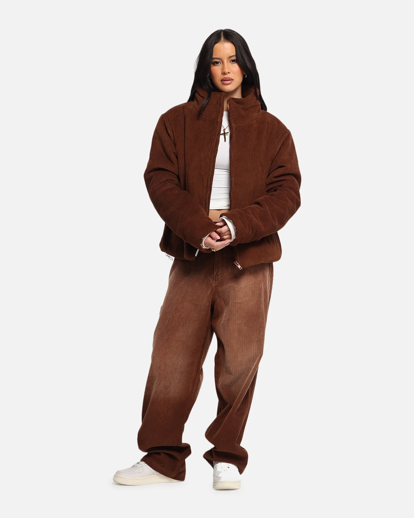 XXIII Corduroy Wash Pants Brown