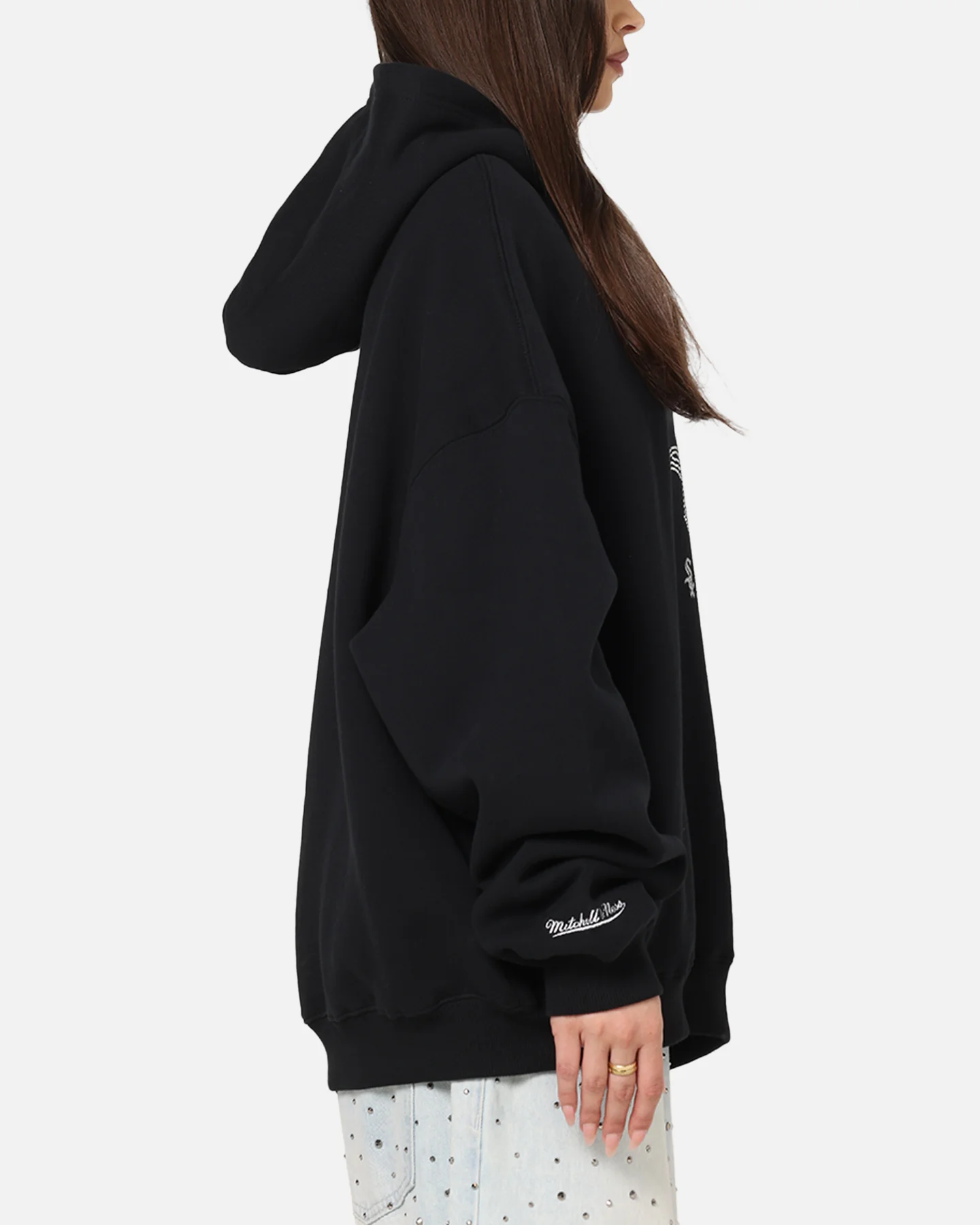 Mitchell & Ness Chicago White Sox Rhinestone Hoodie Faded Black