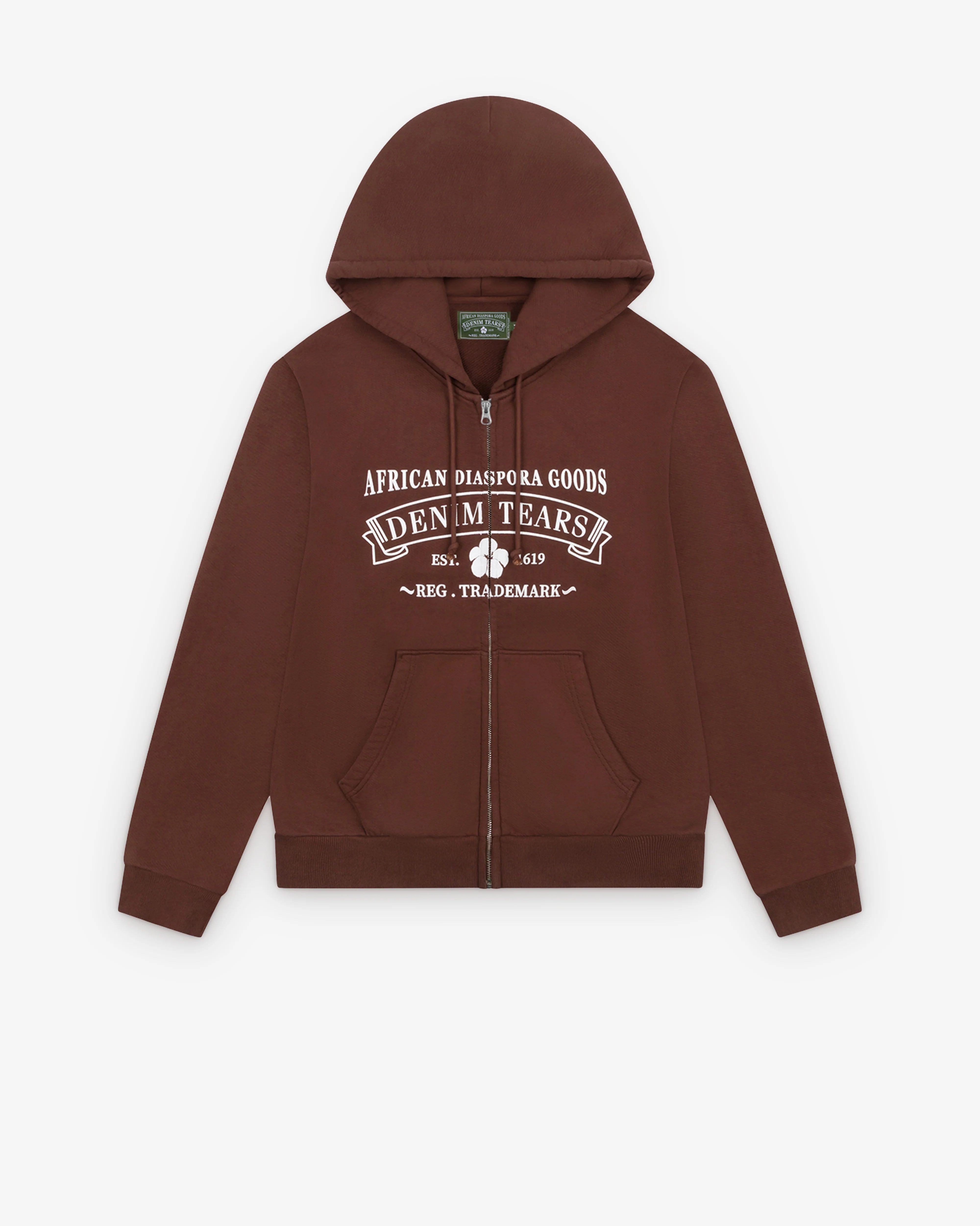 Denim Tears - Men’s ADG Zip Hoodie - (Brown)