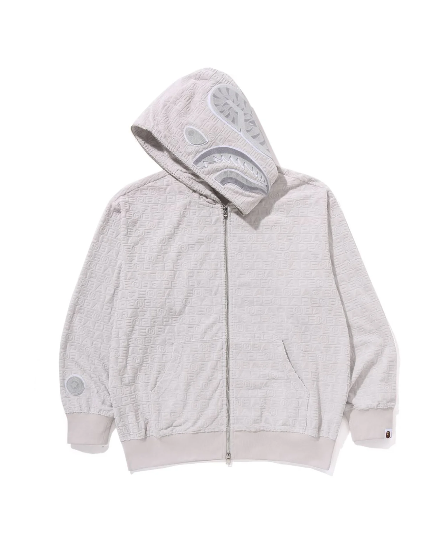 Lux Sport Pattern Shark Relaxed Fit Fz Hoodie