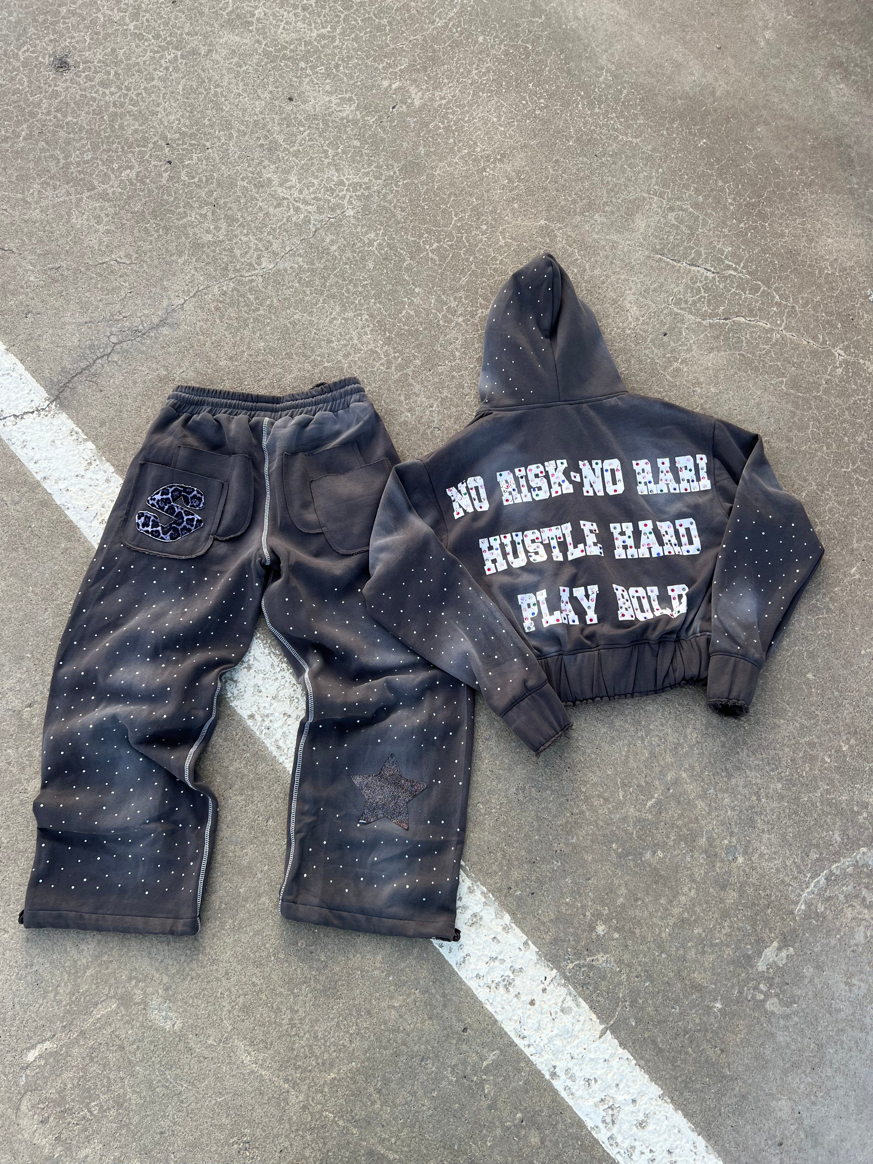 No Risk No Rari Tracksuit Dark Grey