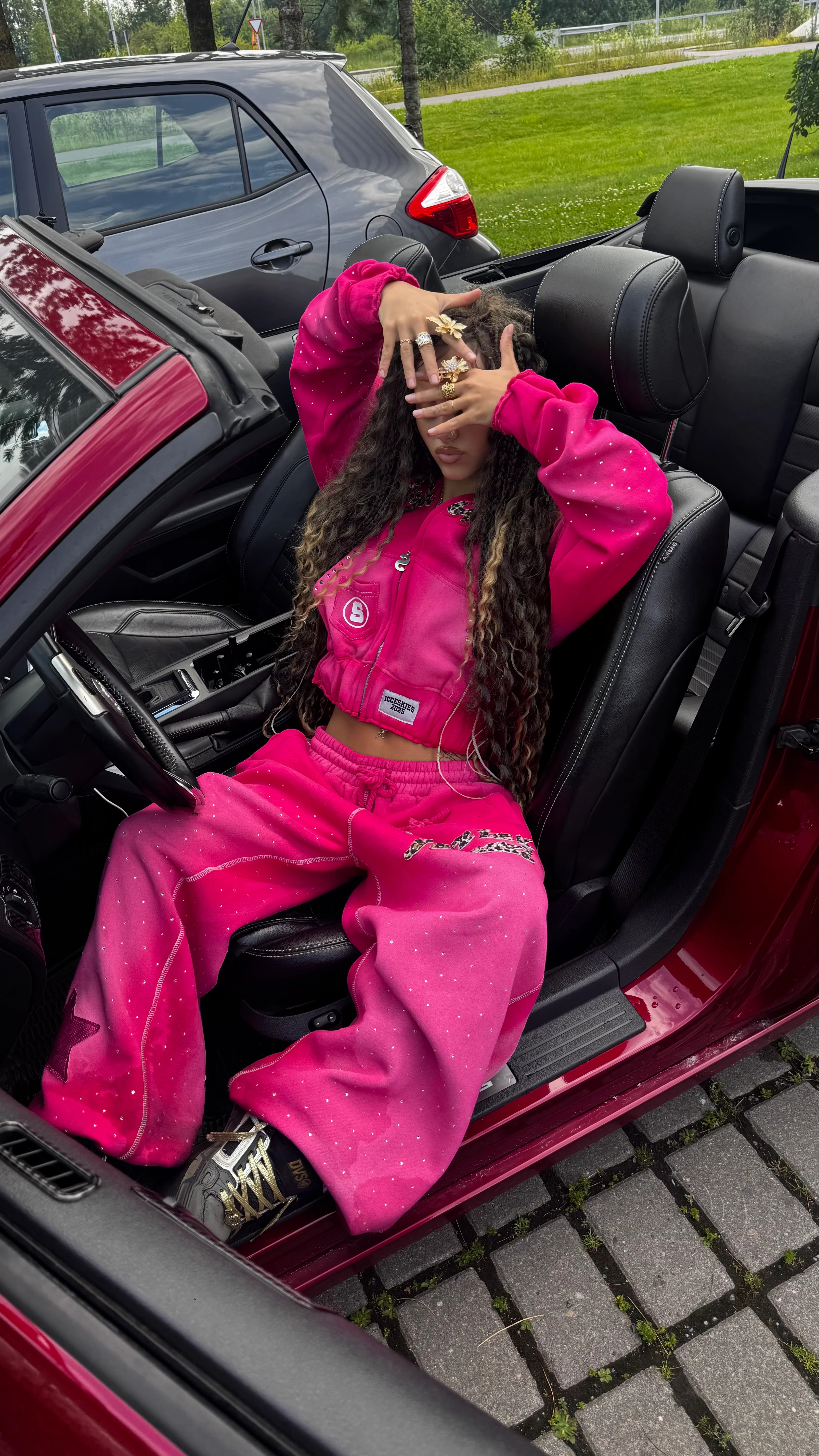 No Risk No Rari Tracksuit Hot Pink