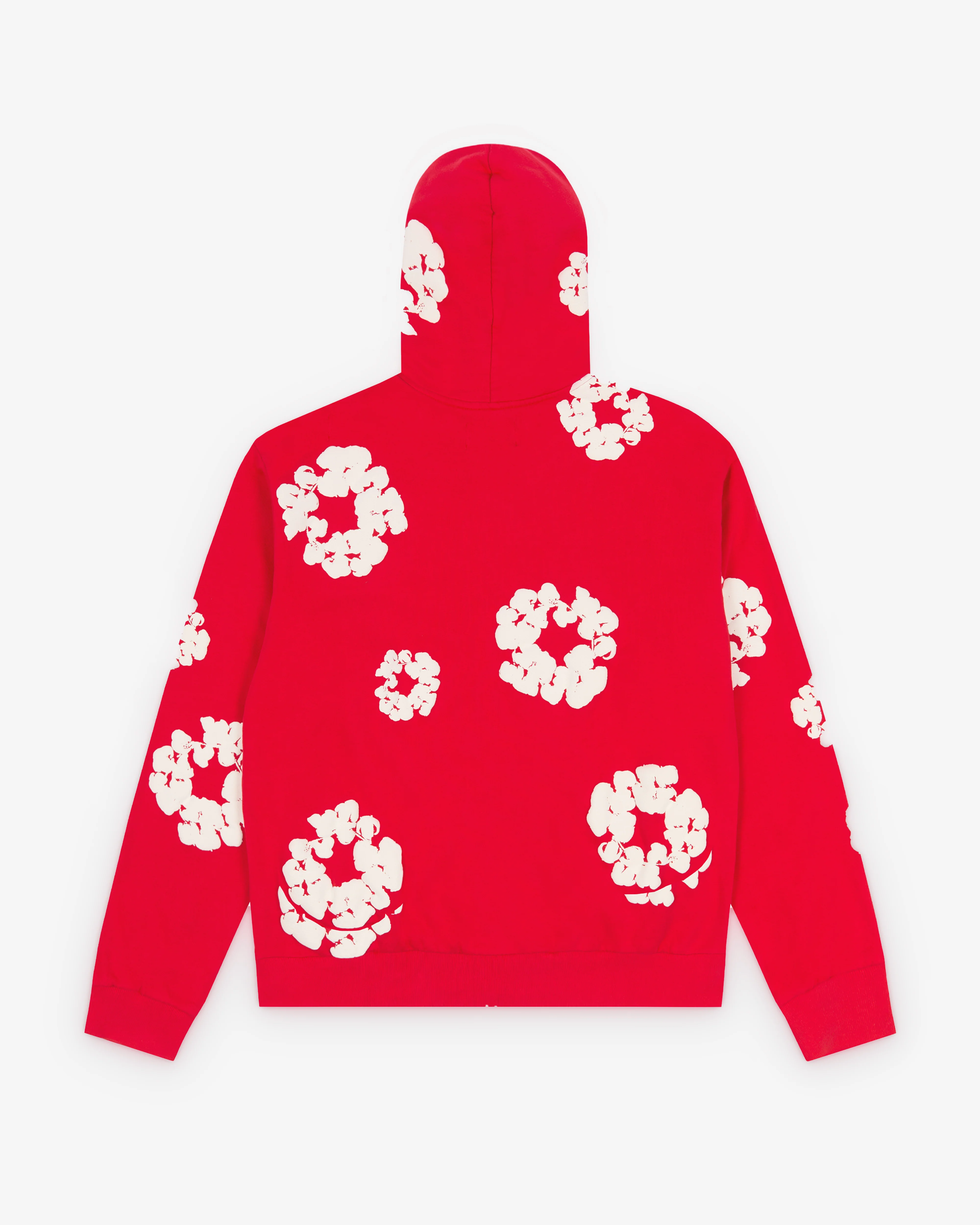 Denim Tears - Men's Cotton Wreath Zip Hoodie - (Red)