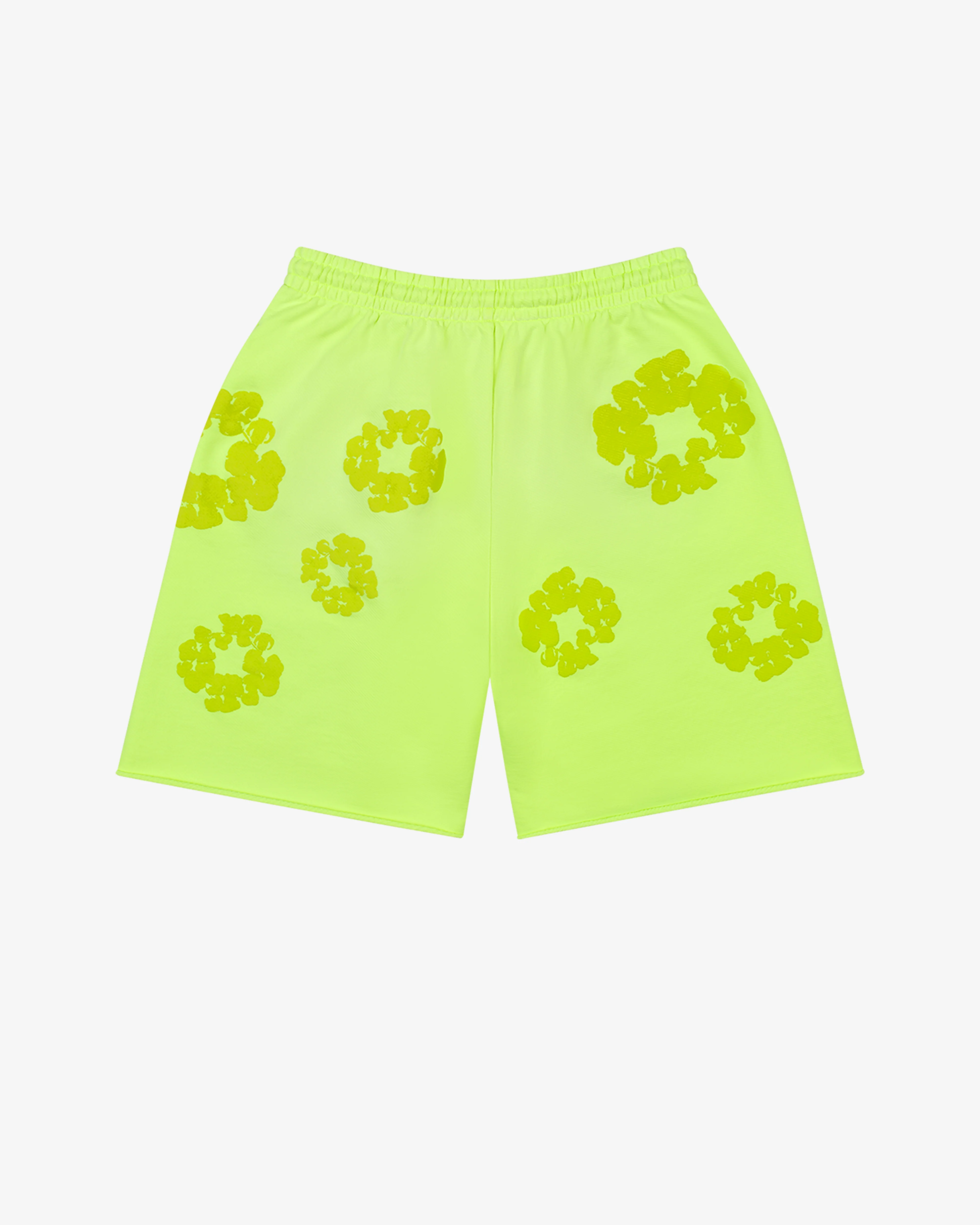 Denim Tears - Men's Mono Cotton Wreath Sweatshorts - (Neon)