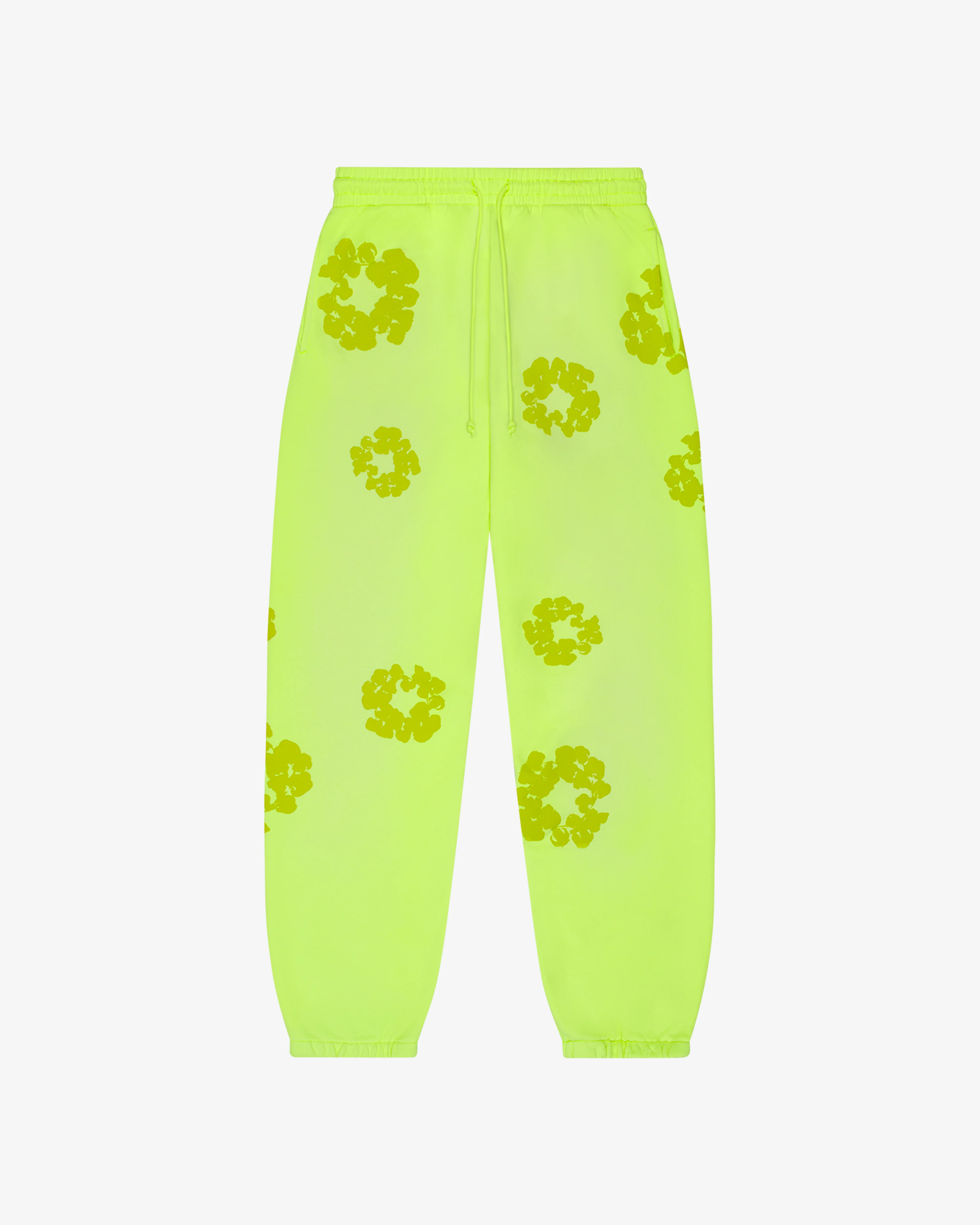 Denim Tears - Men’s Mono Cotton Wreath Sweatpants - (Neon)