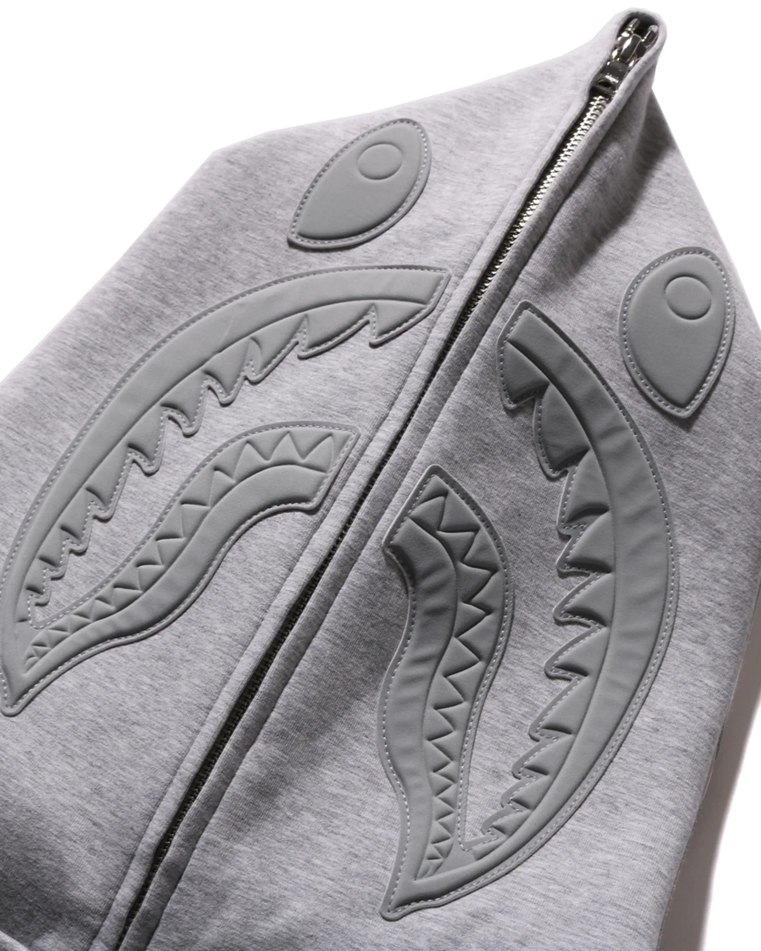 Line Camo Interlock Relaxed Fit Shark Full Zip Hoodie