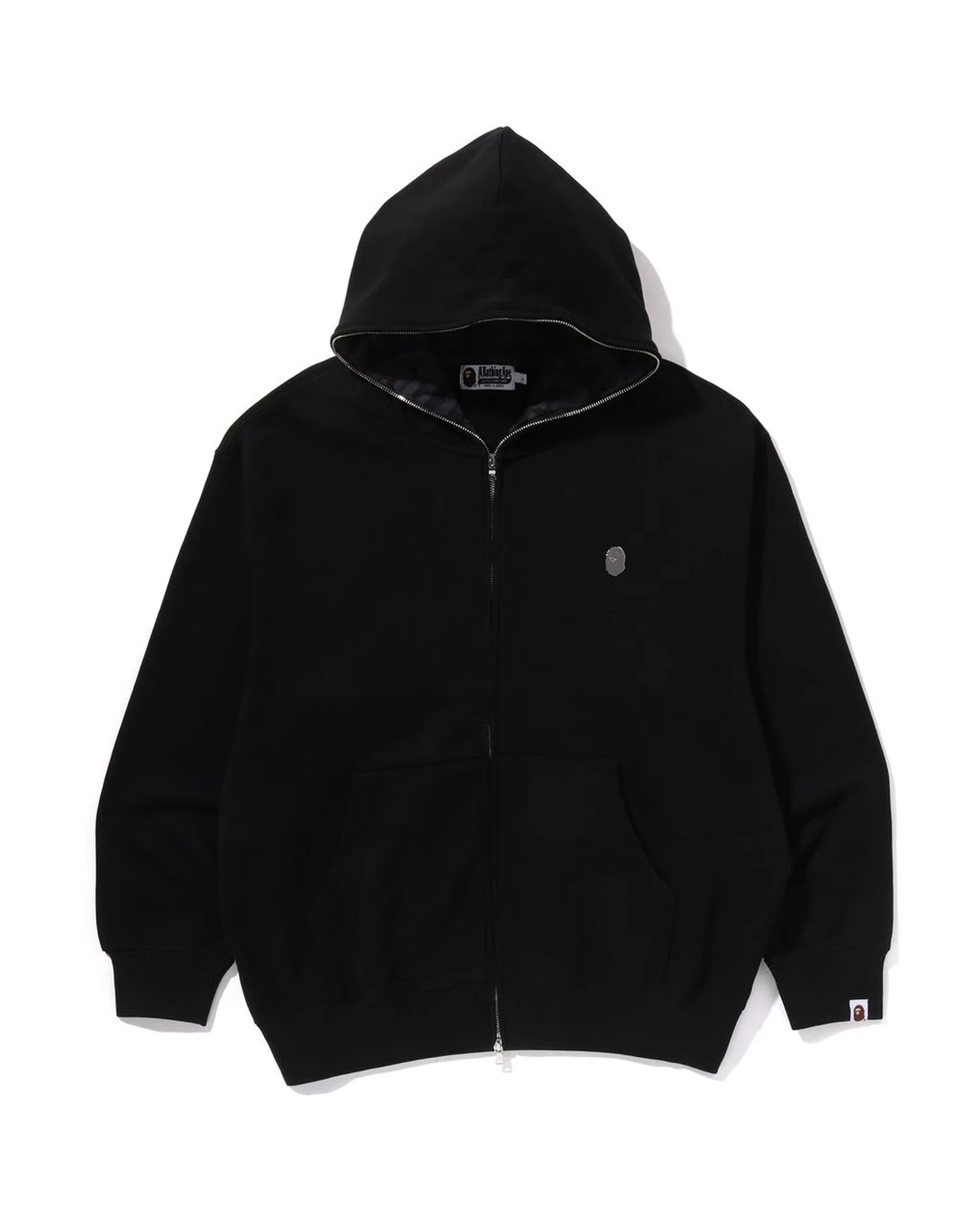 One Point Relaxed Fit Zip Hoodie