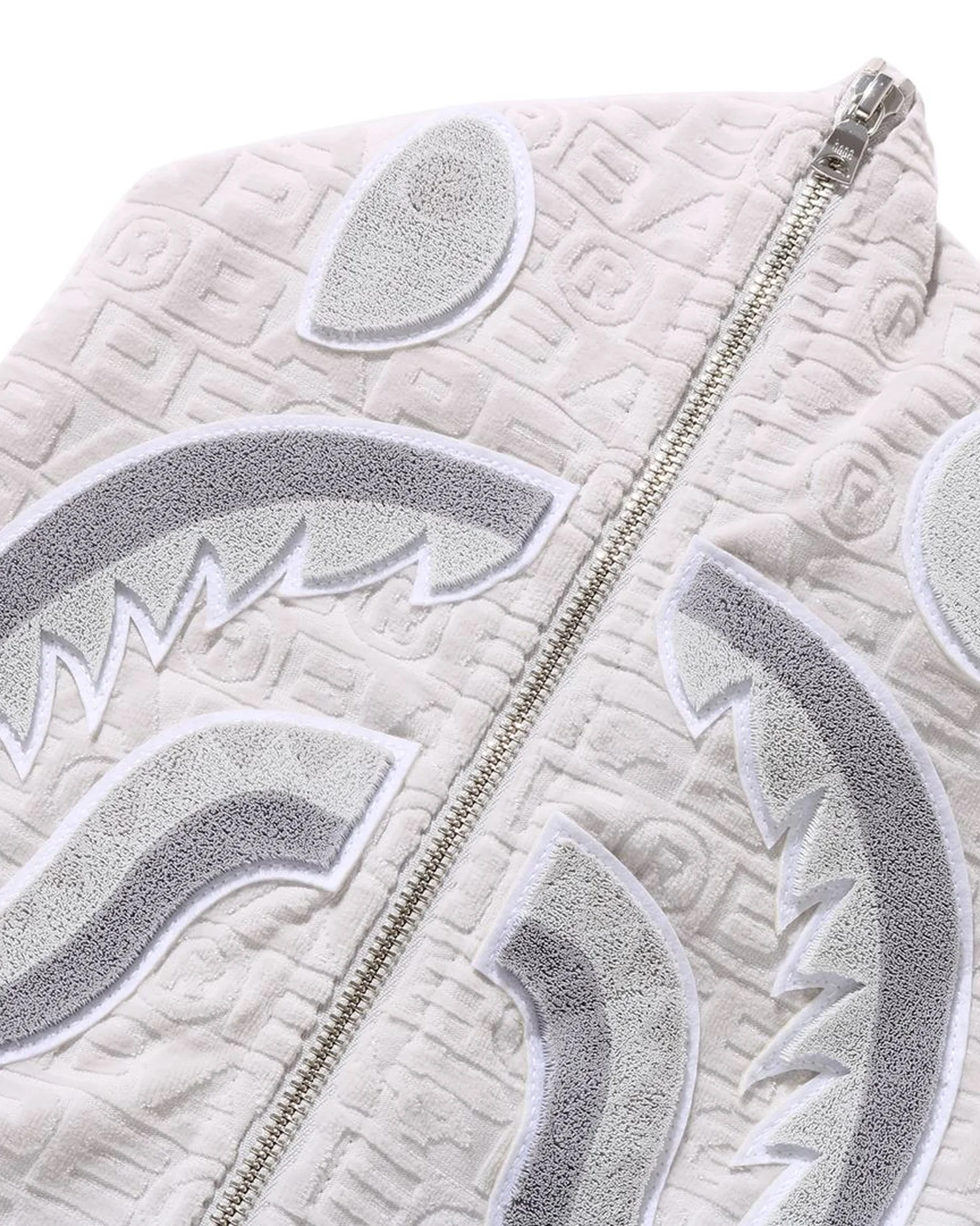 Lux Sport Pattern Shark Relaxed Fit Fz Hoodie