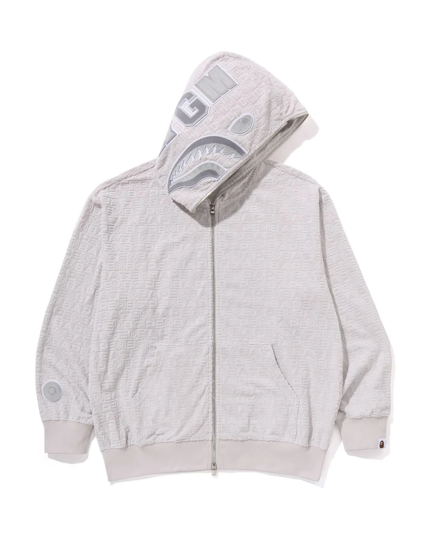 Lux Sport Pattern Shark Relaxed Fit Fz Hoodie