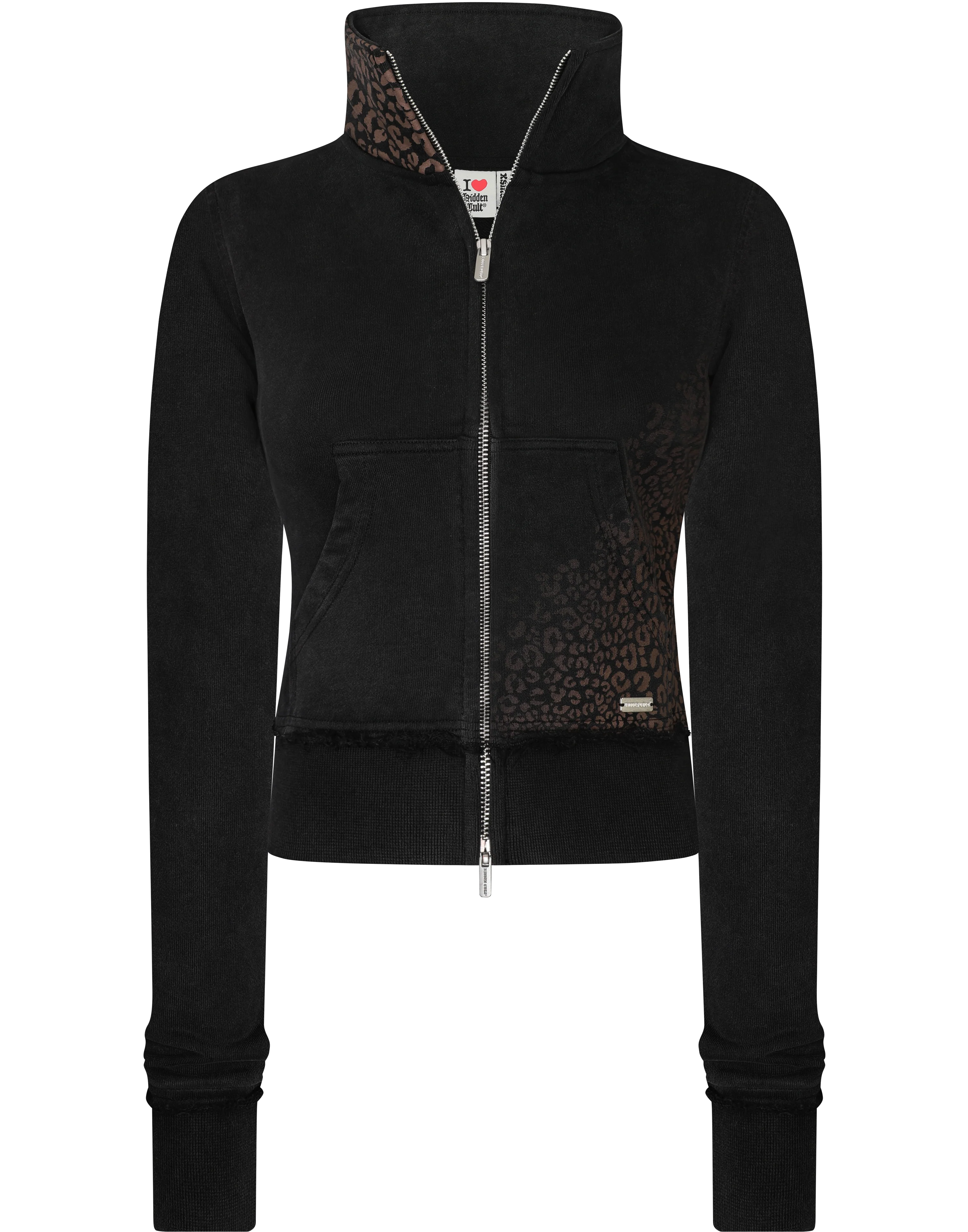 PRE-ORDER Vintage Black Cheetah Track Jacket