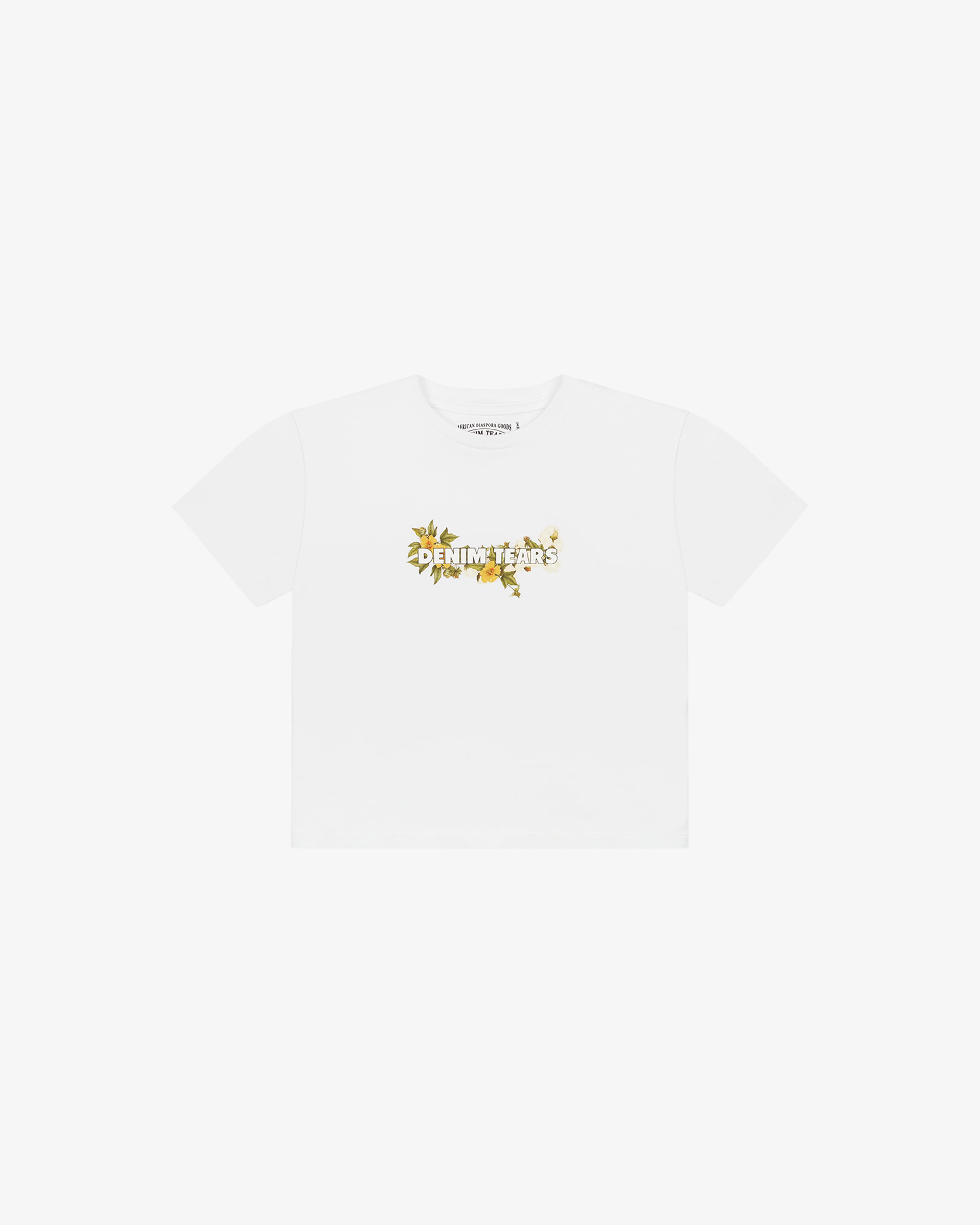 Denim Tears - Kids Cotton Floral Logo T-Shirt - (White)
