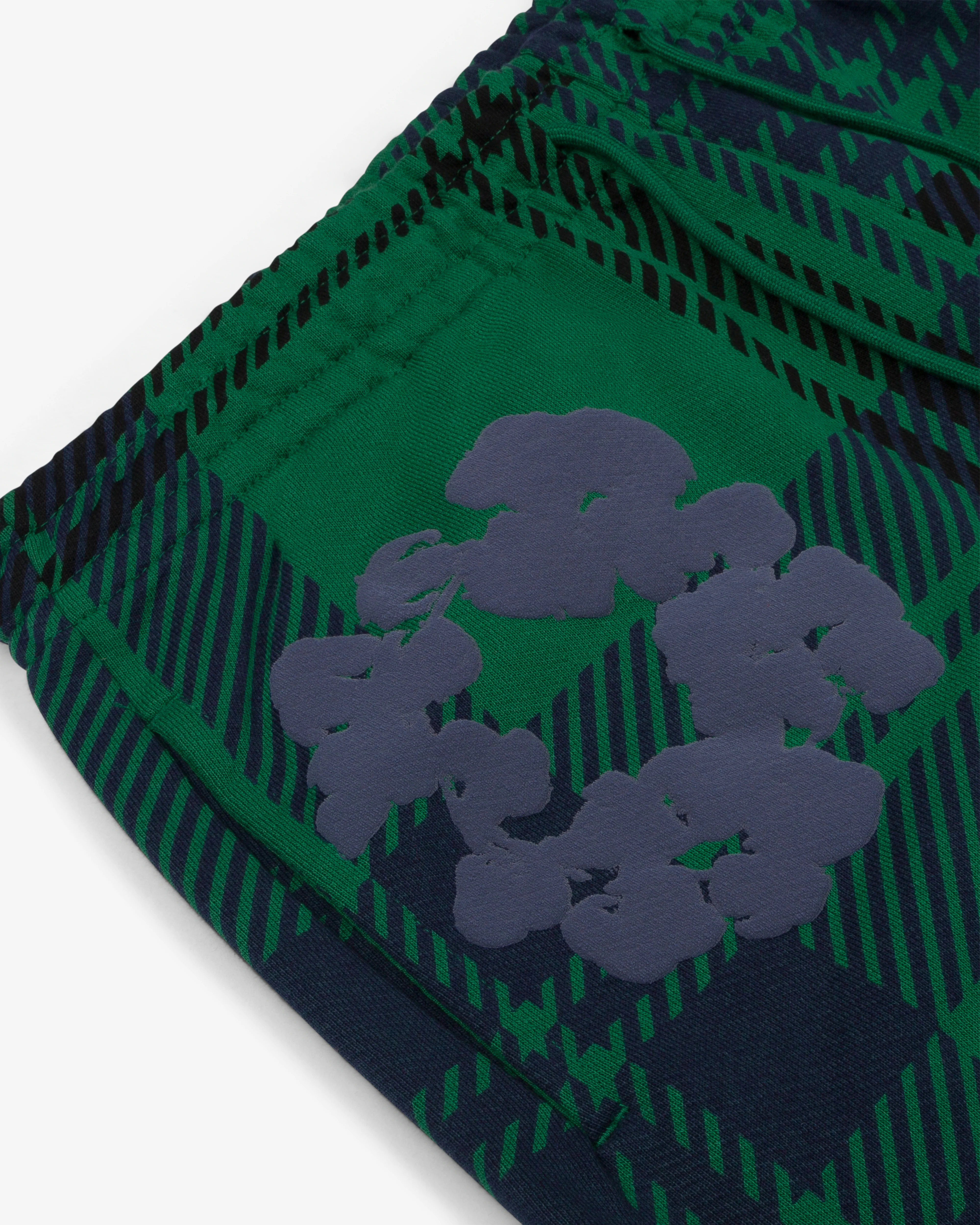 Denim Tears - Men's Plaid Cotton Wreath Sweatpant - (Green)