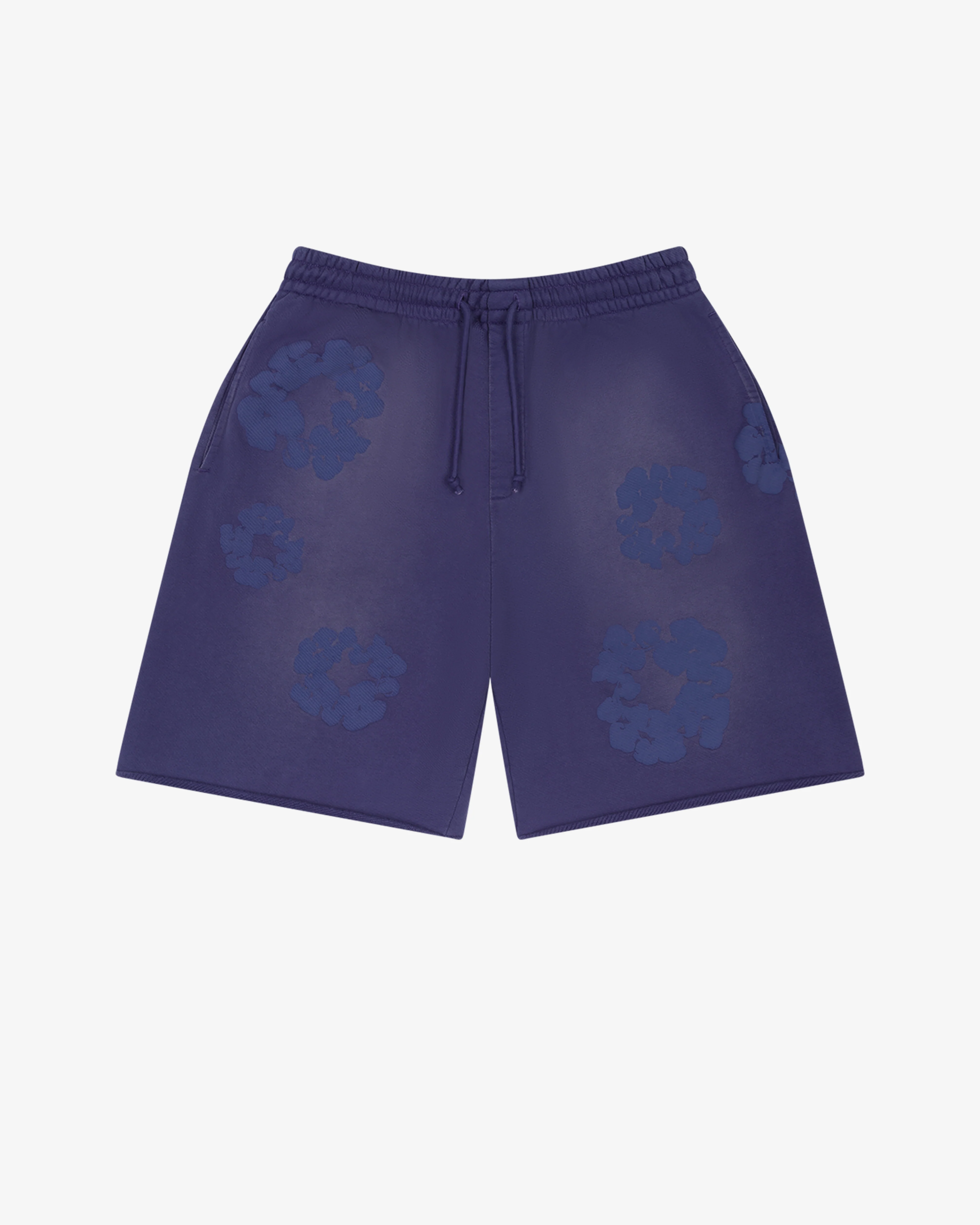 Denim Tears - Men’s Mono Cotton Wreath Sweatshorts - (Washed Blue)