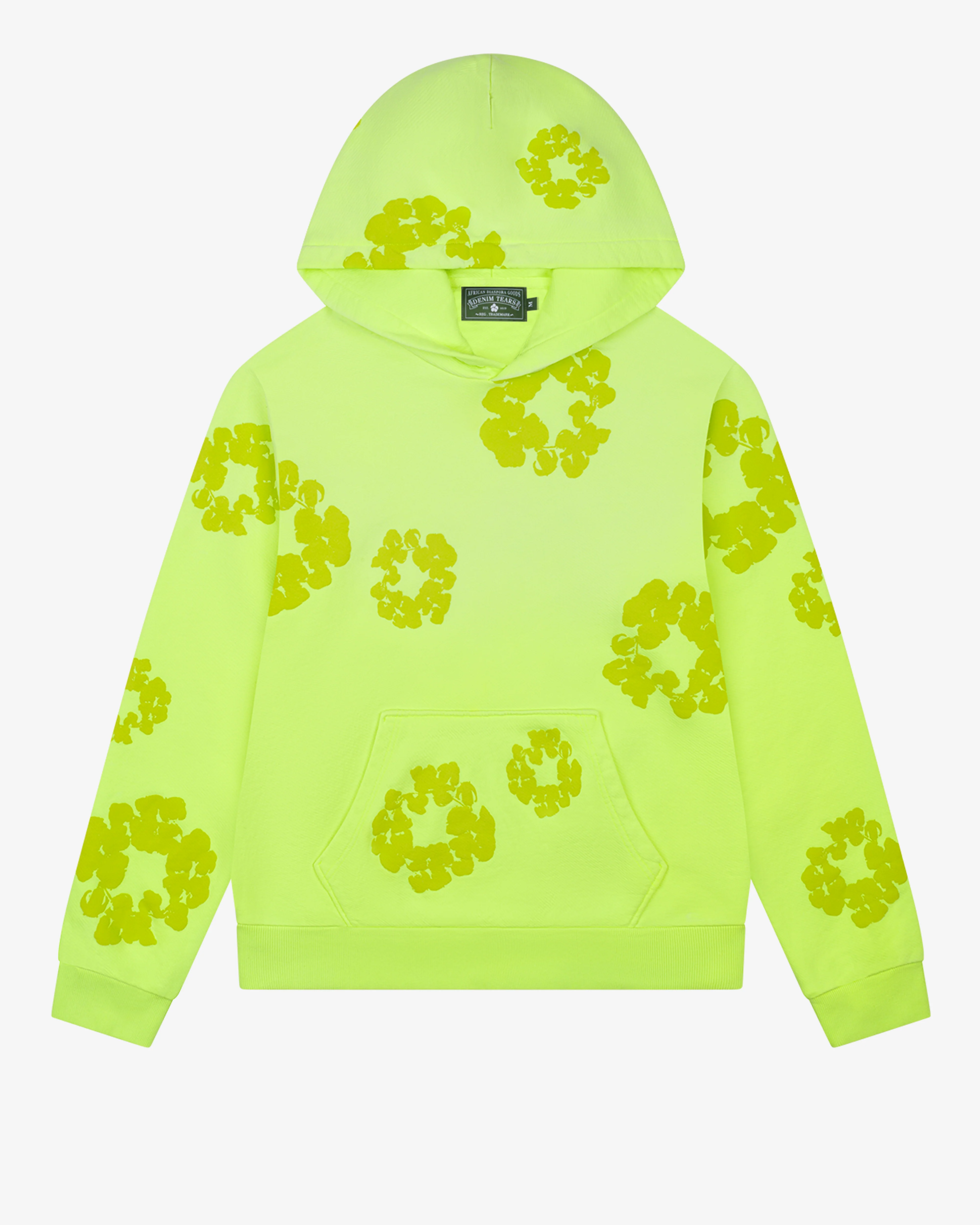 Denim Tears - Men’s Mono Cotton Wreath Hoodie - (Neon)