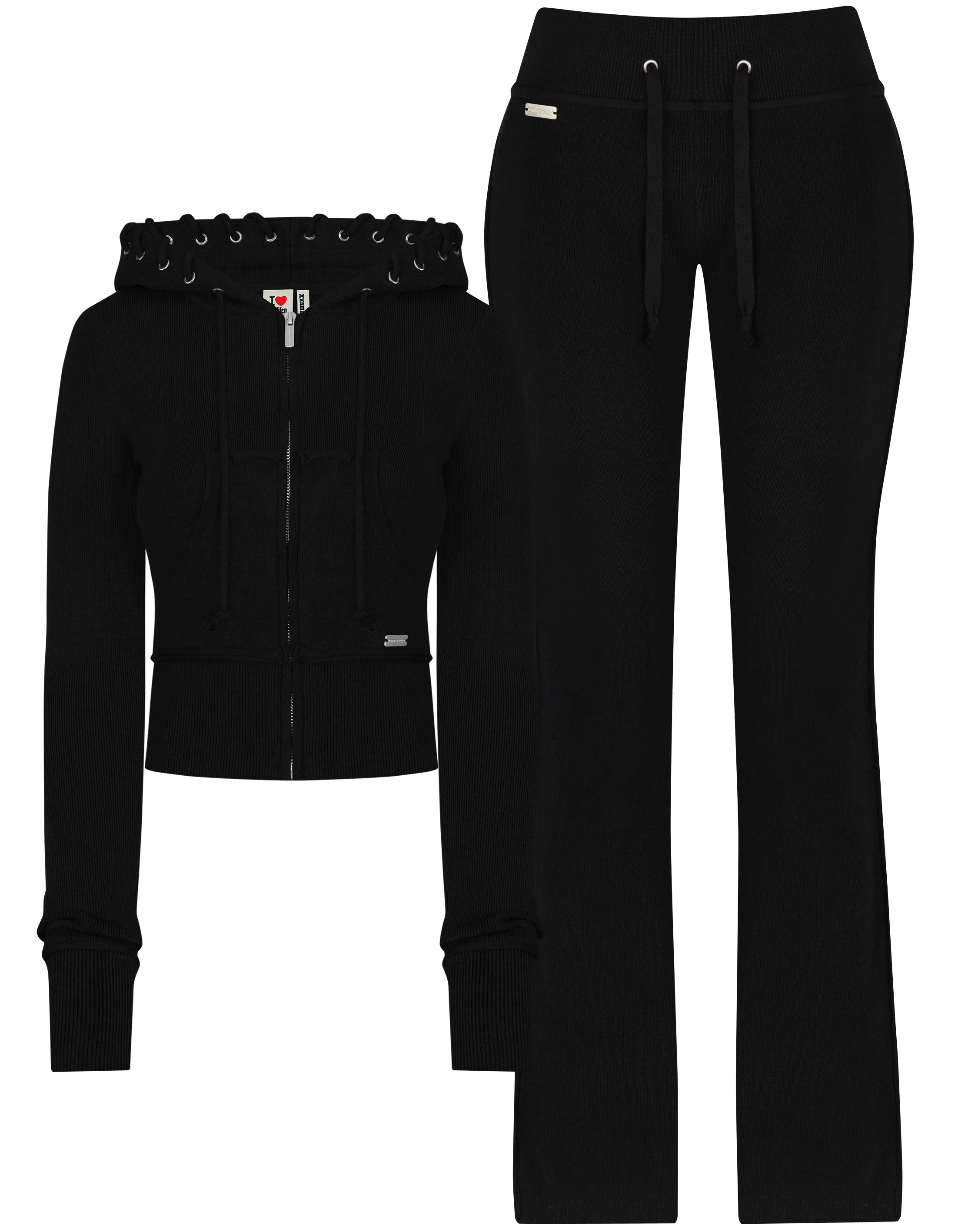 SOLD OUT - Jet Black Soft Knit Set