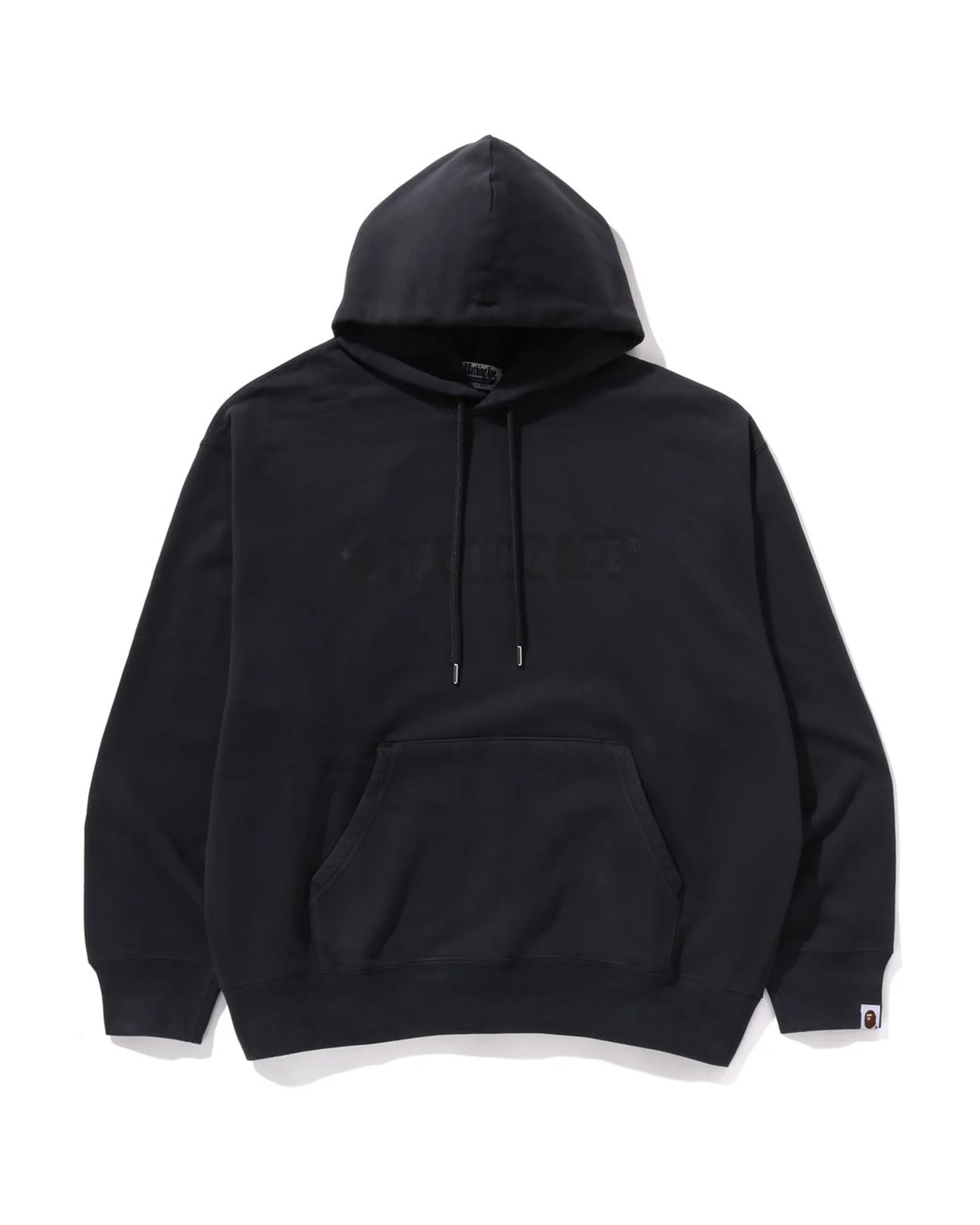 Garment Dye Bathing Ape Logo Relaxed Fit Pullover Hoodie