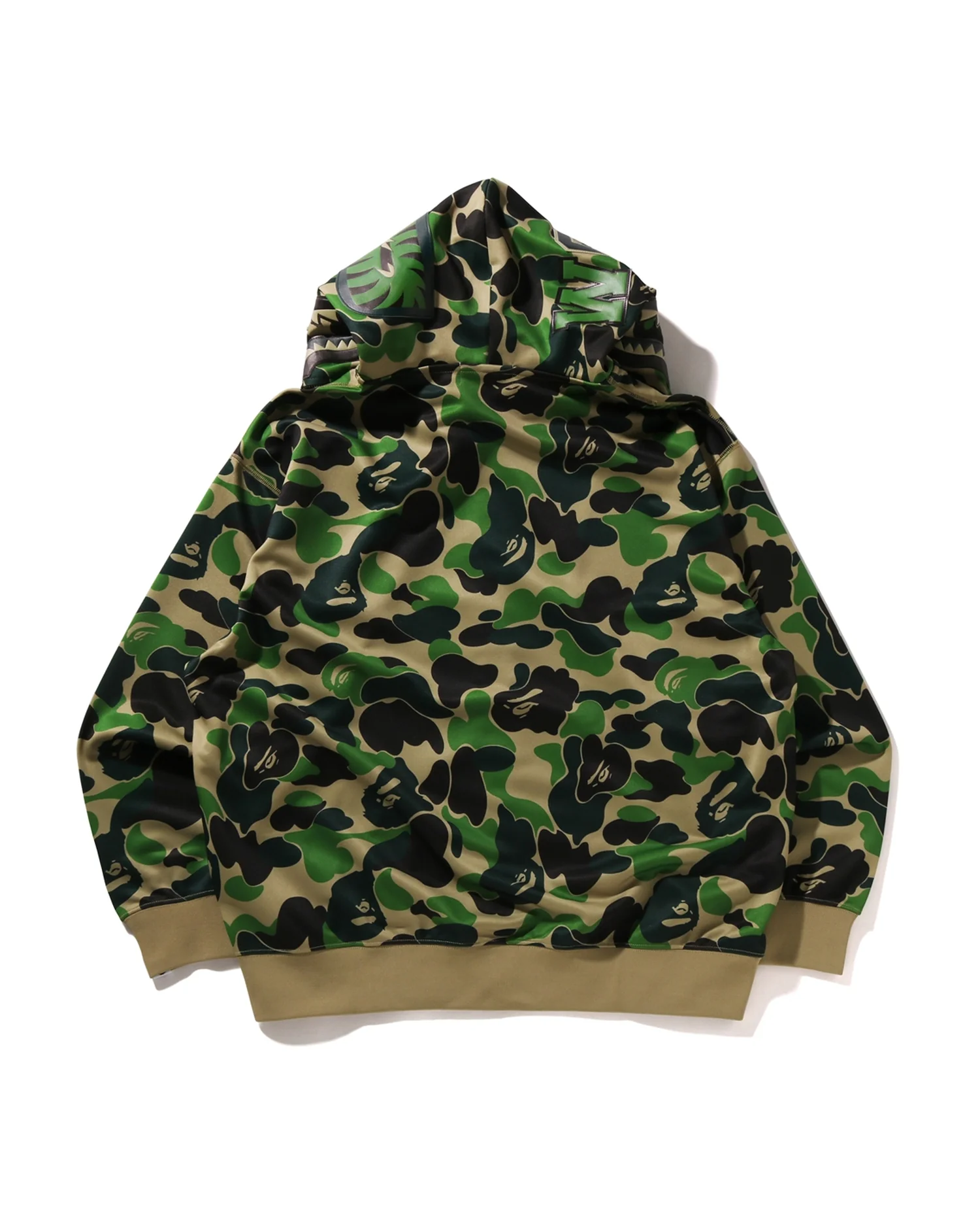 Abc Camo Rayon Relaxed Fit Shark Full Zip Hoodie