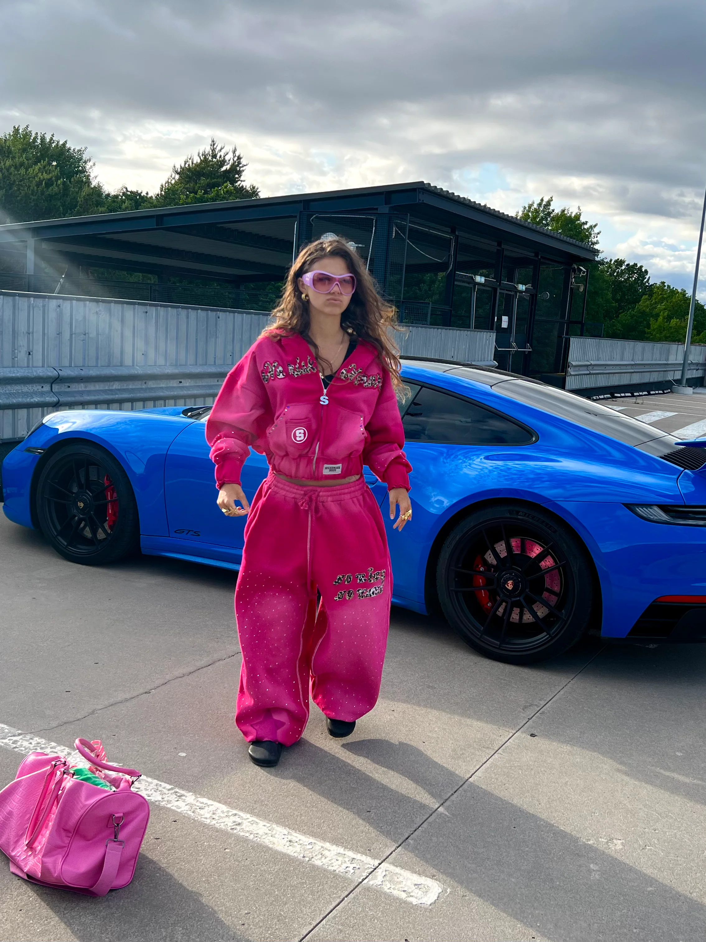 No Risk No Rari Tracksuit Hot Pink