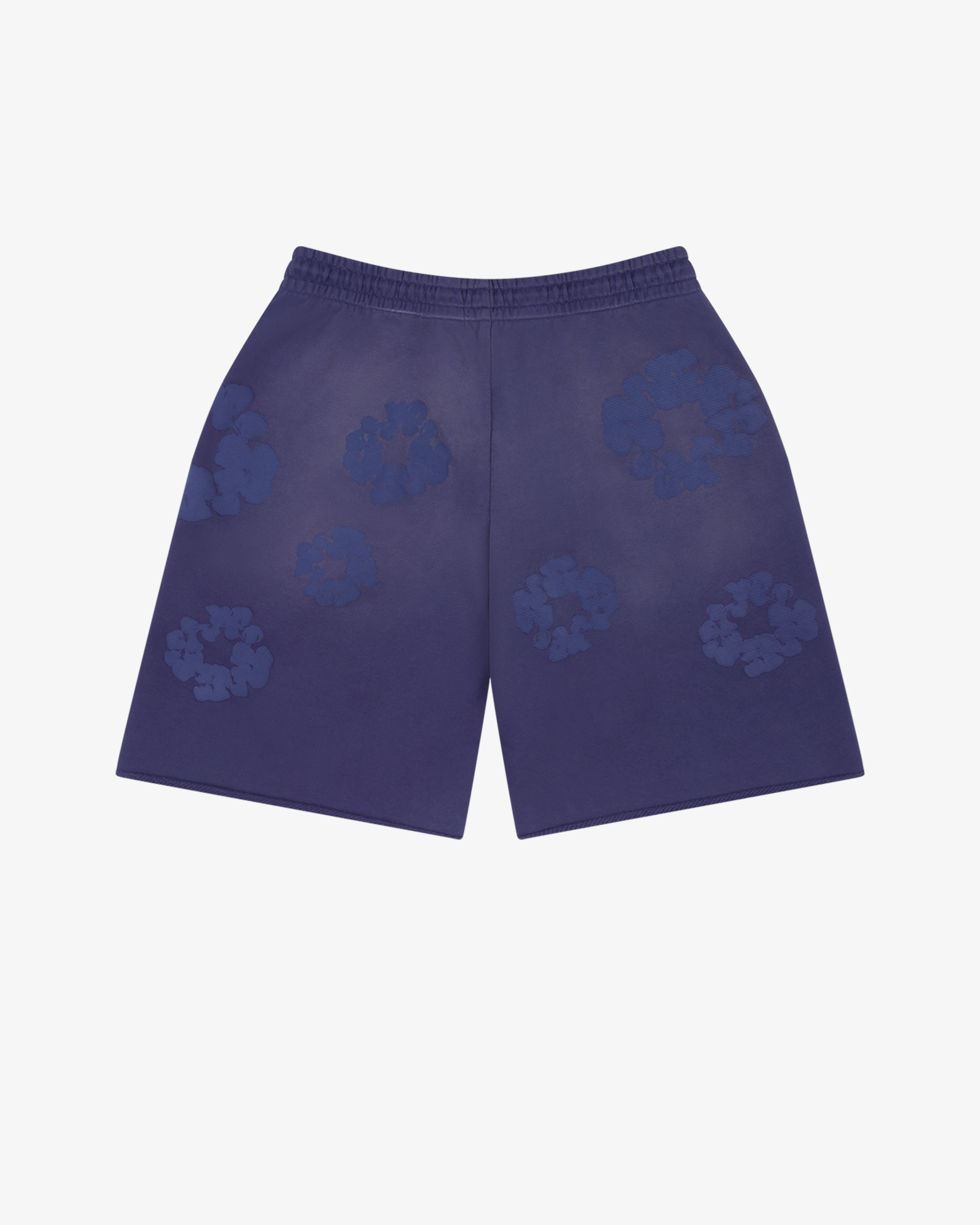 Denim Tears - Men’s Mono Cotton Wreath Sweatshorts - (Washed Blue)