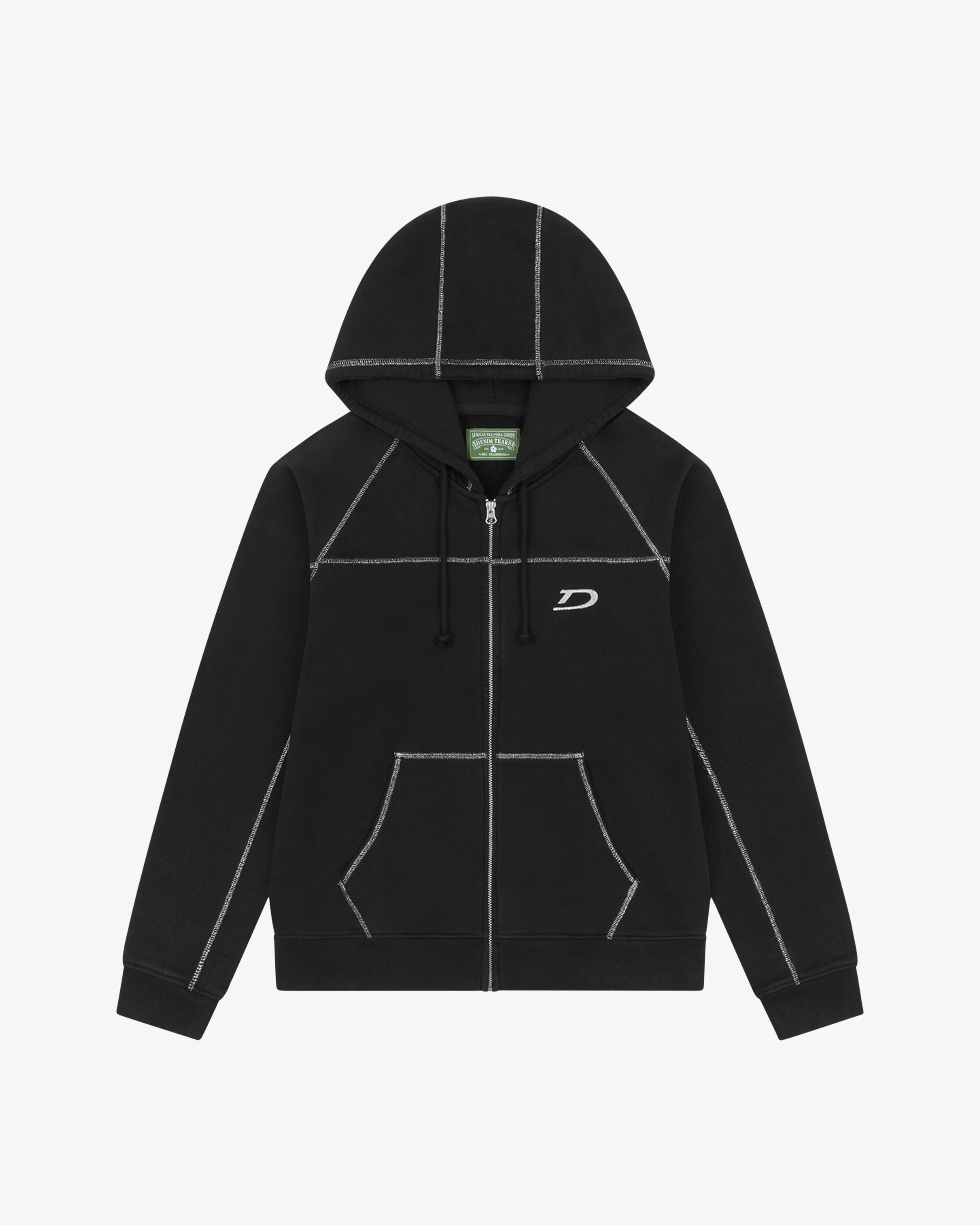 Denim Tears - Court Lines Zip Hoodie - (Black)