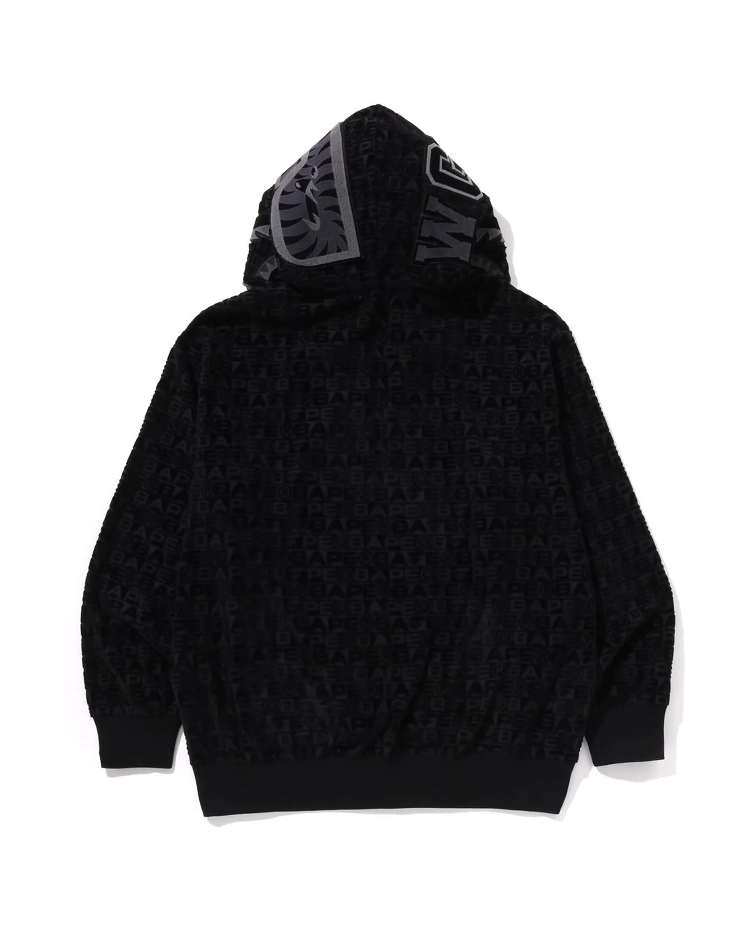 Lux Sport Pattern Shark Relaxed Fit Fz Hoodie