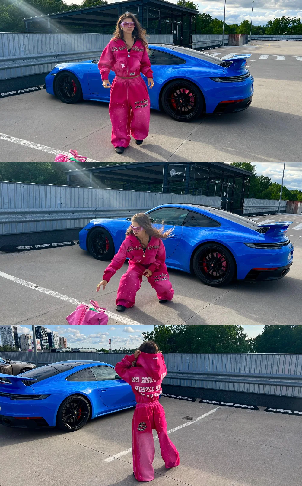 No Risk No Rari Tracksuit Hot Pink
