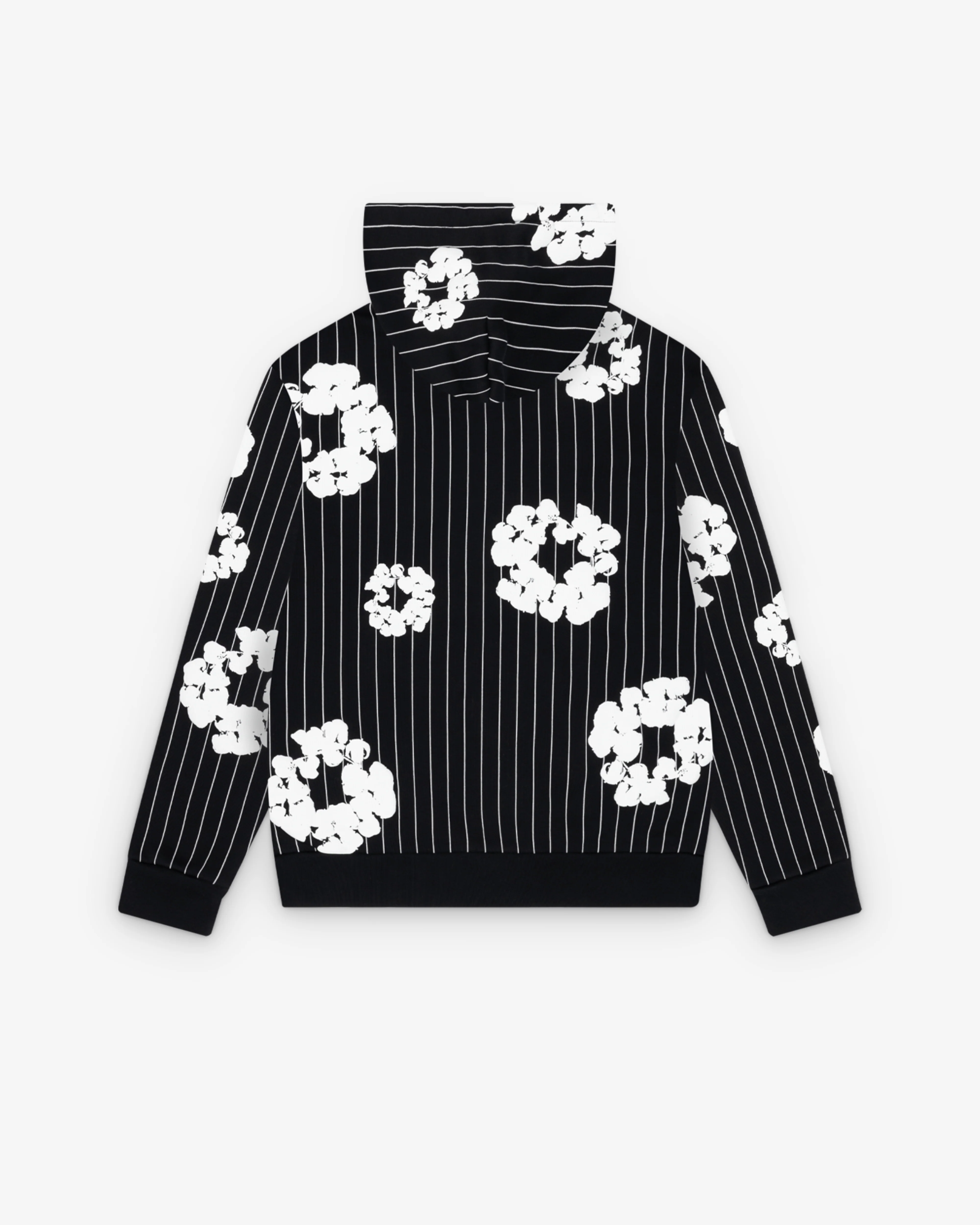 Denim Tears - Pinstripe Wreath Zip Hoodie - (Black)