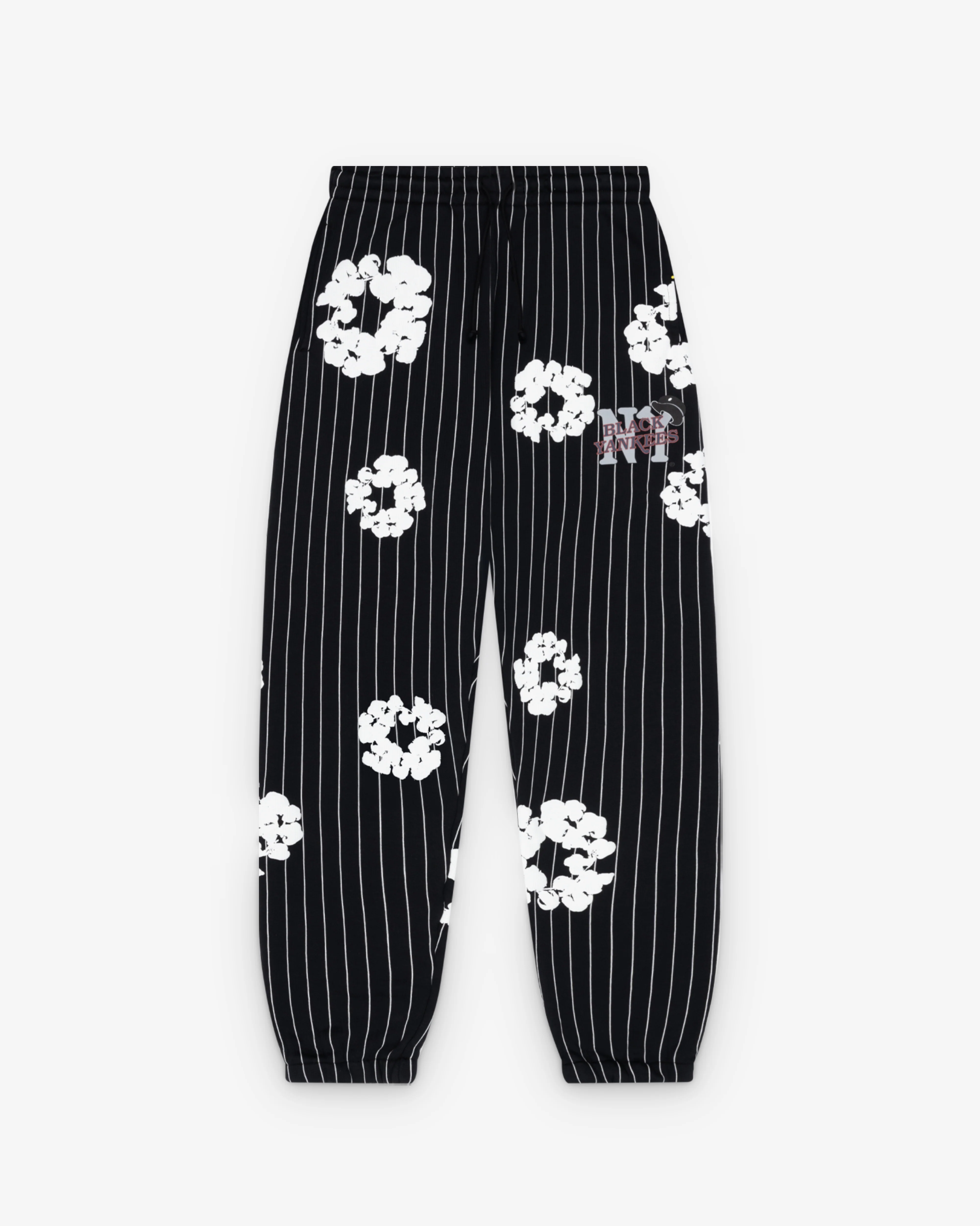 Denim Tears - Pinstripe Wreath Sweatpants  - (Black)