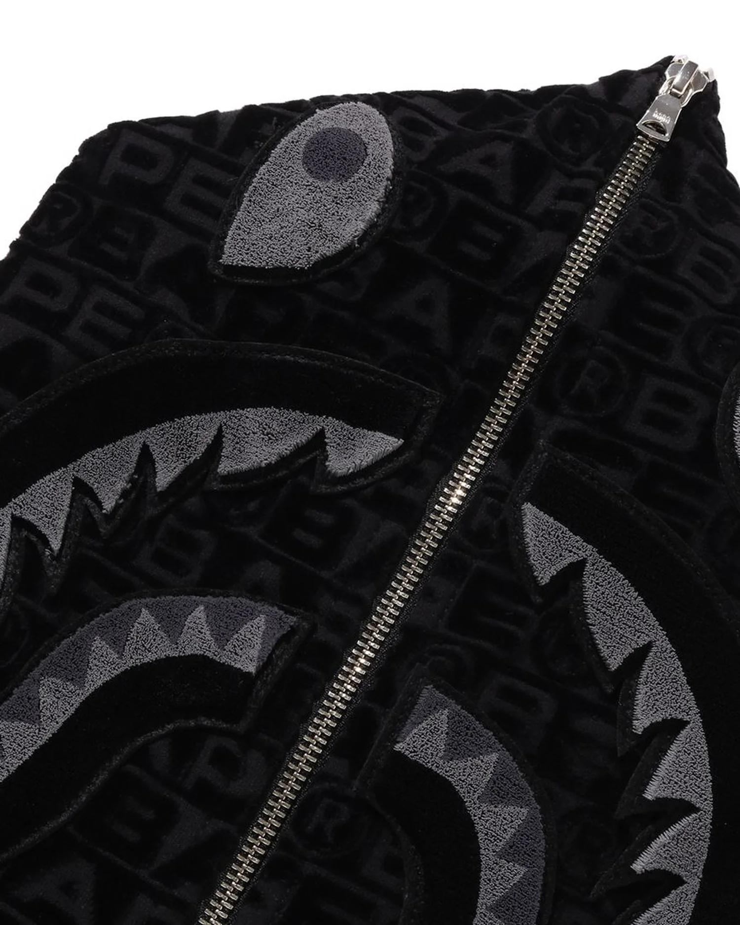 Lux Sport Pattern Shark Relaxed Fit Fz Hoodie