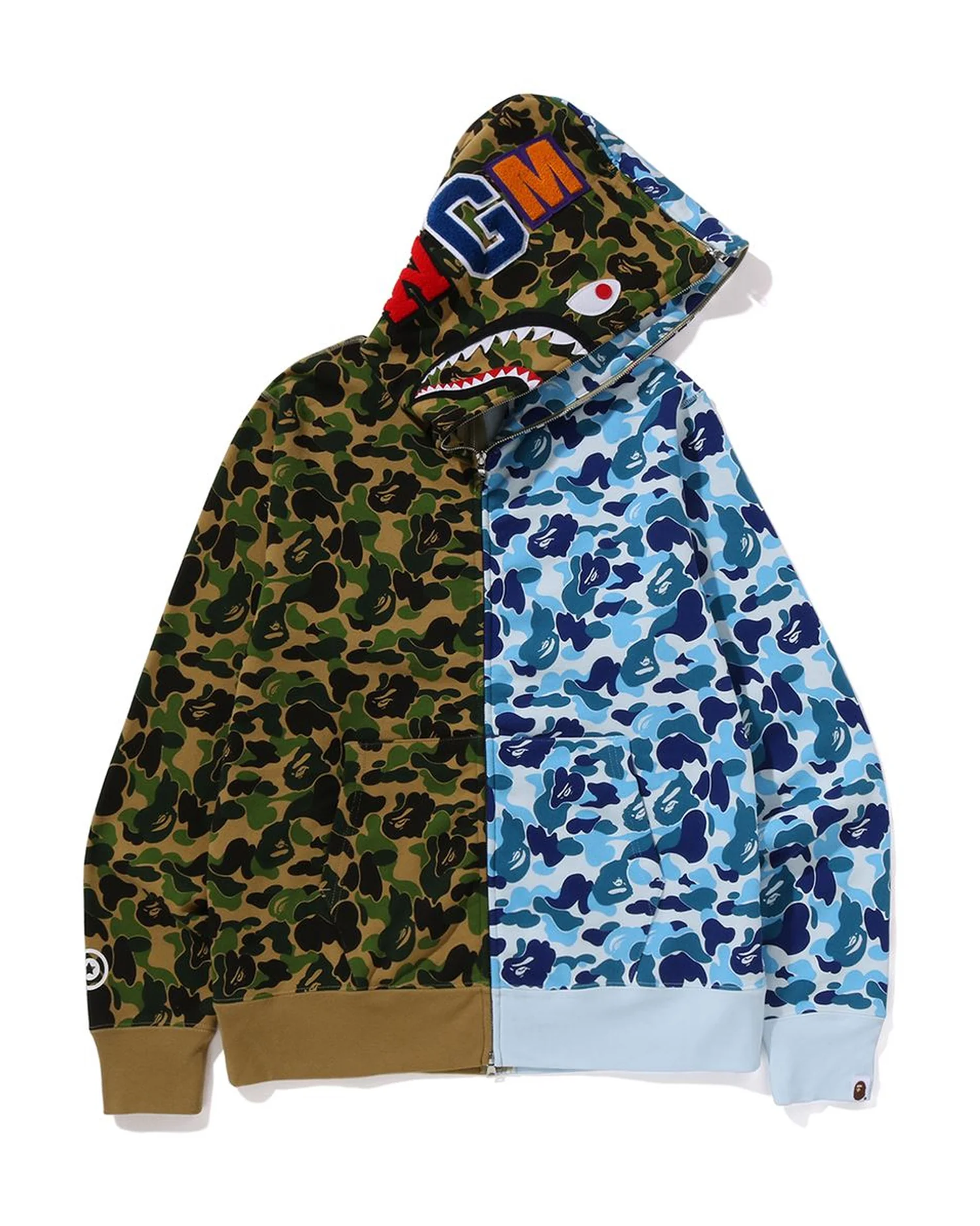 Abc Camo Separate Shark Full Zip Hoodie