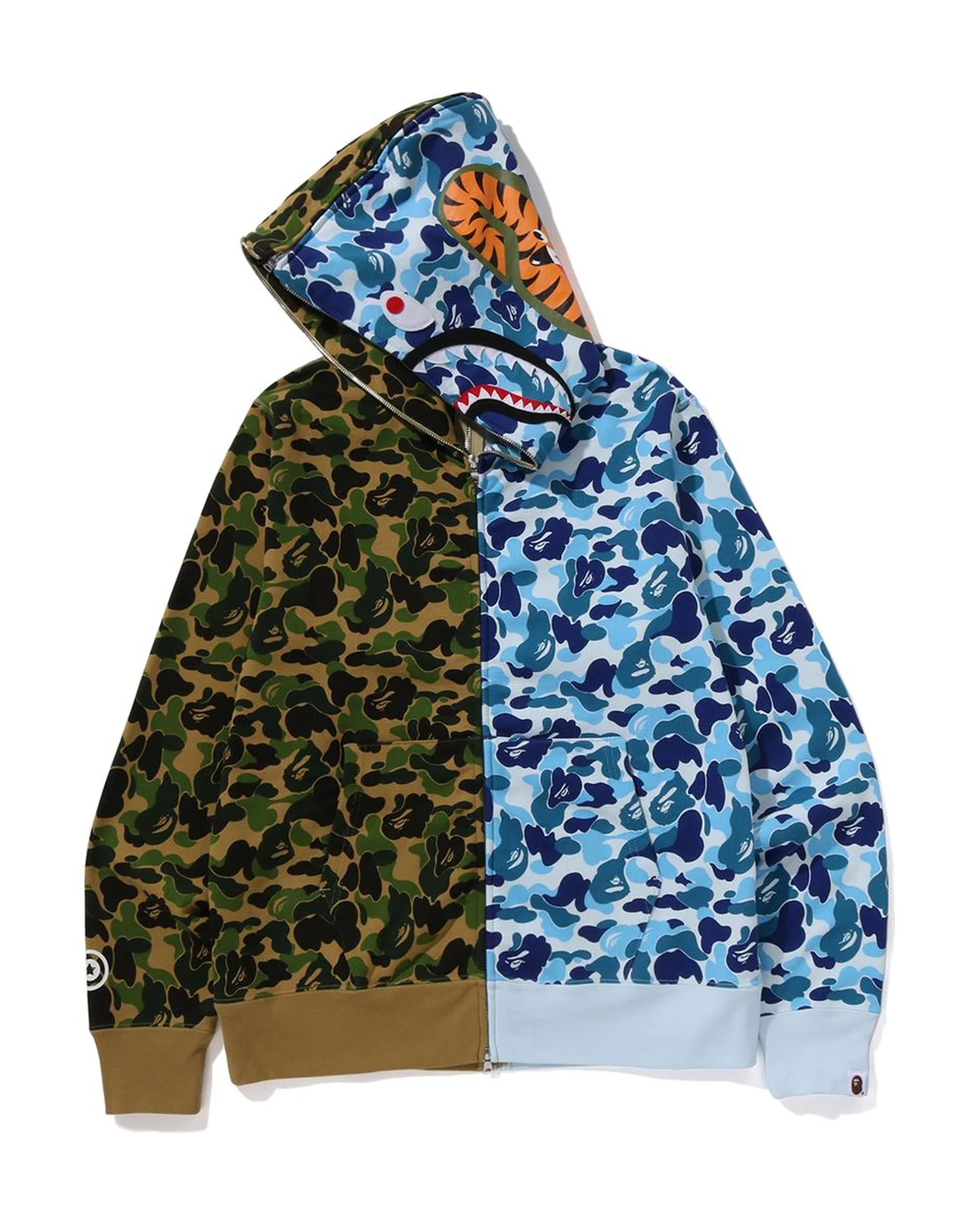 Abc Camo Separate Shark Full Zip Hoodie