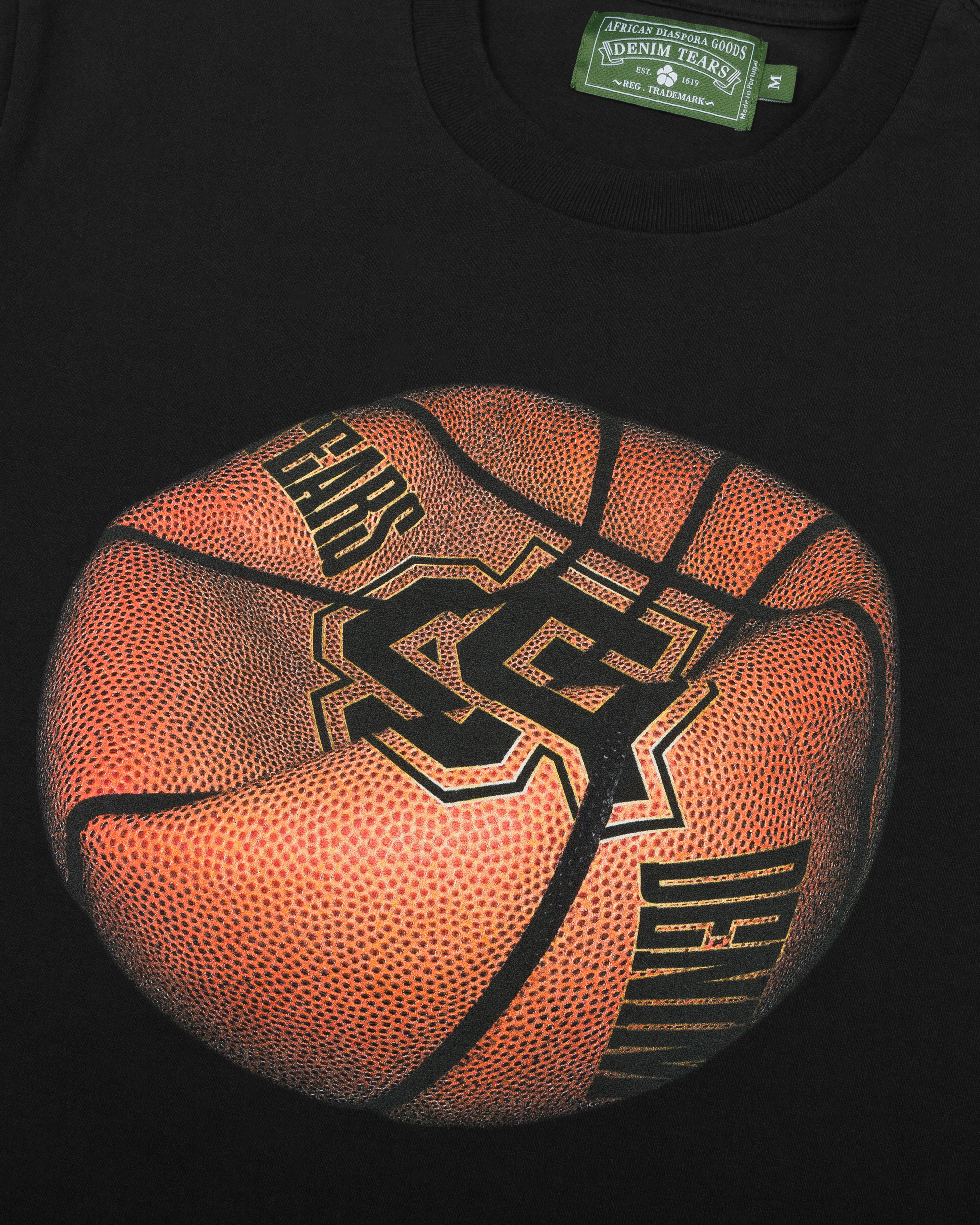 Denim Tears - Deflated Basketball T-Shirt - (Black)