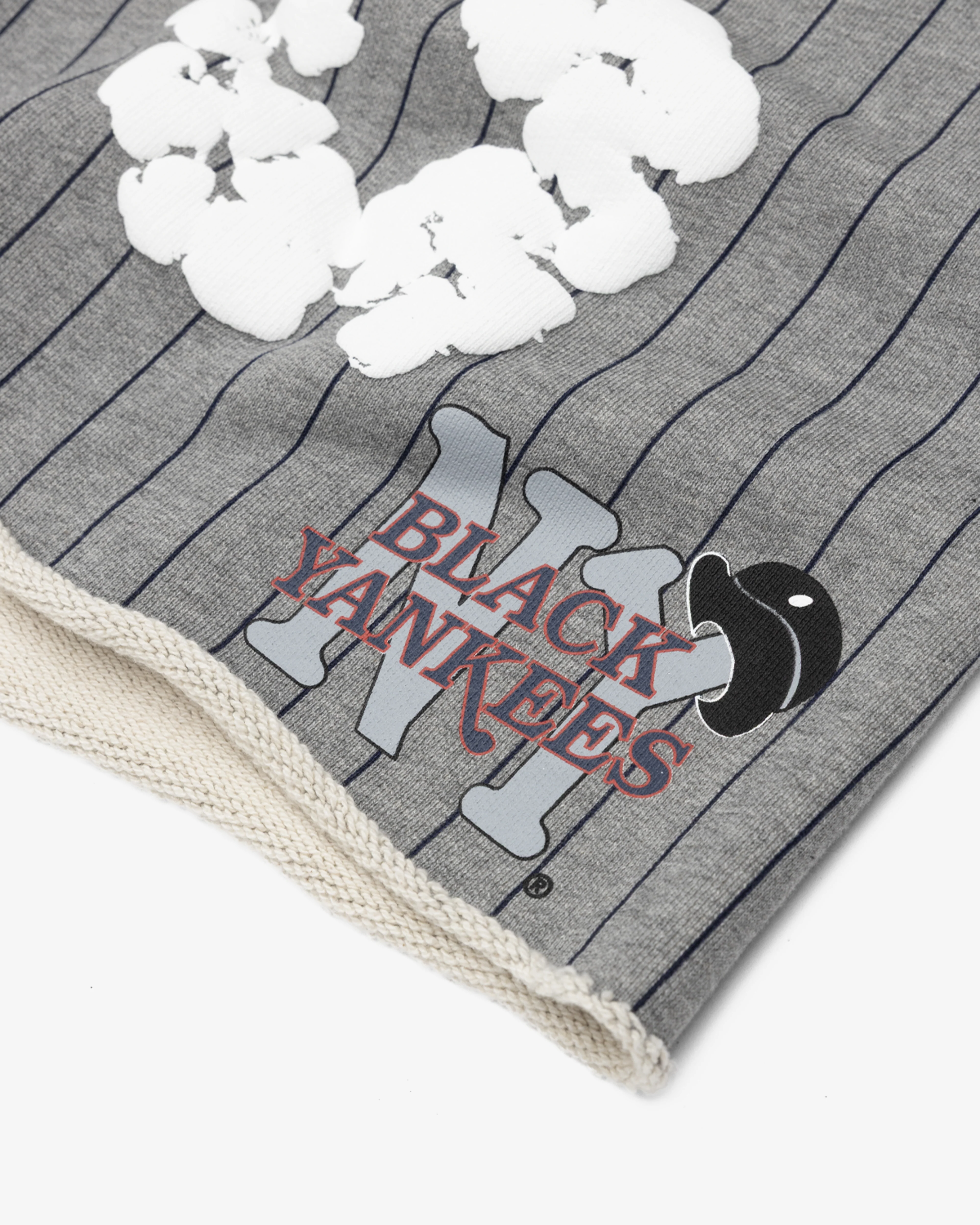 Denim Tears - Pinstripe Wreath Shorts - (Grey)