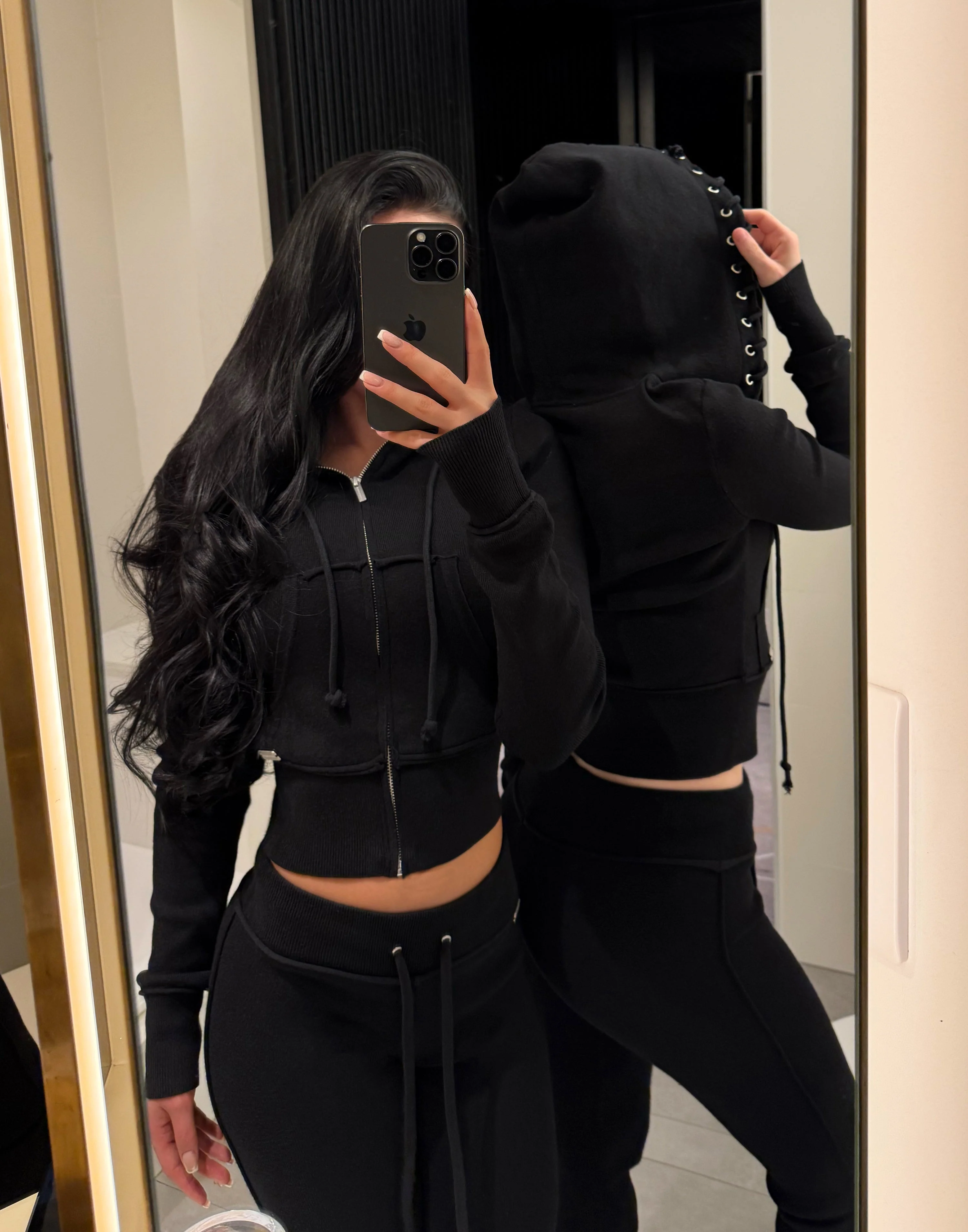 SOLD OUT - Jet Black Soft Knit Set