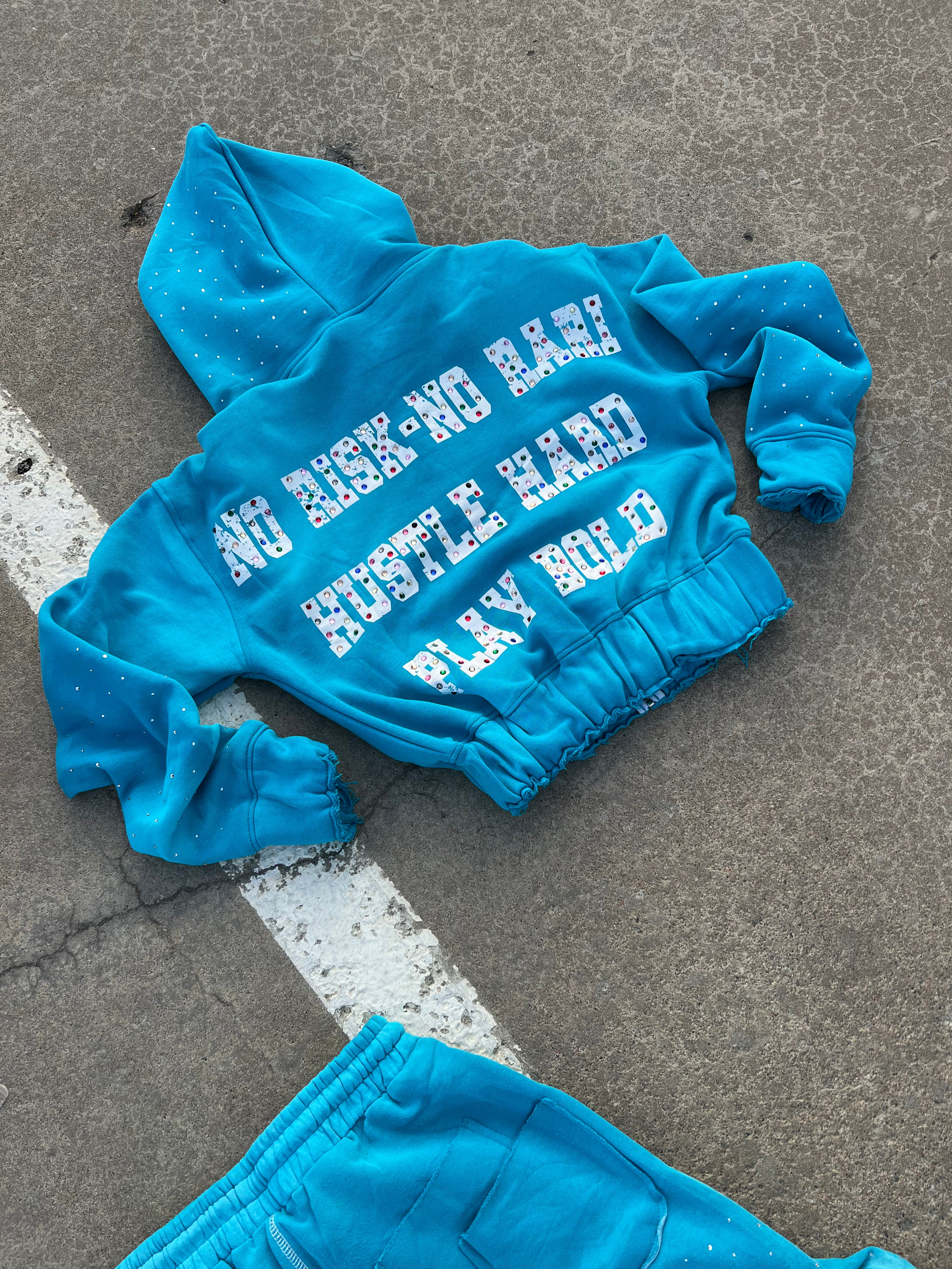 Aqua Blue Hoodie