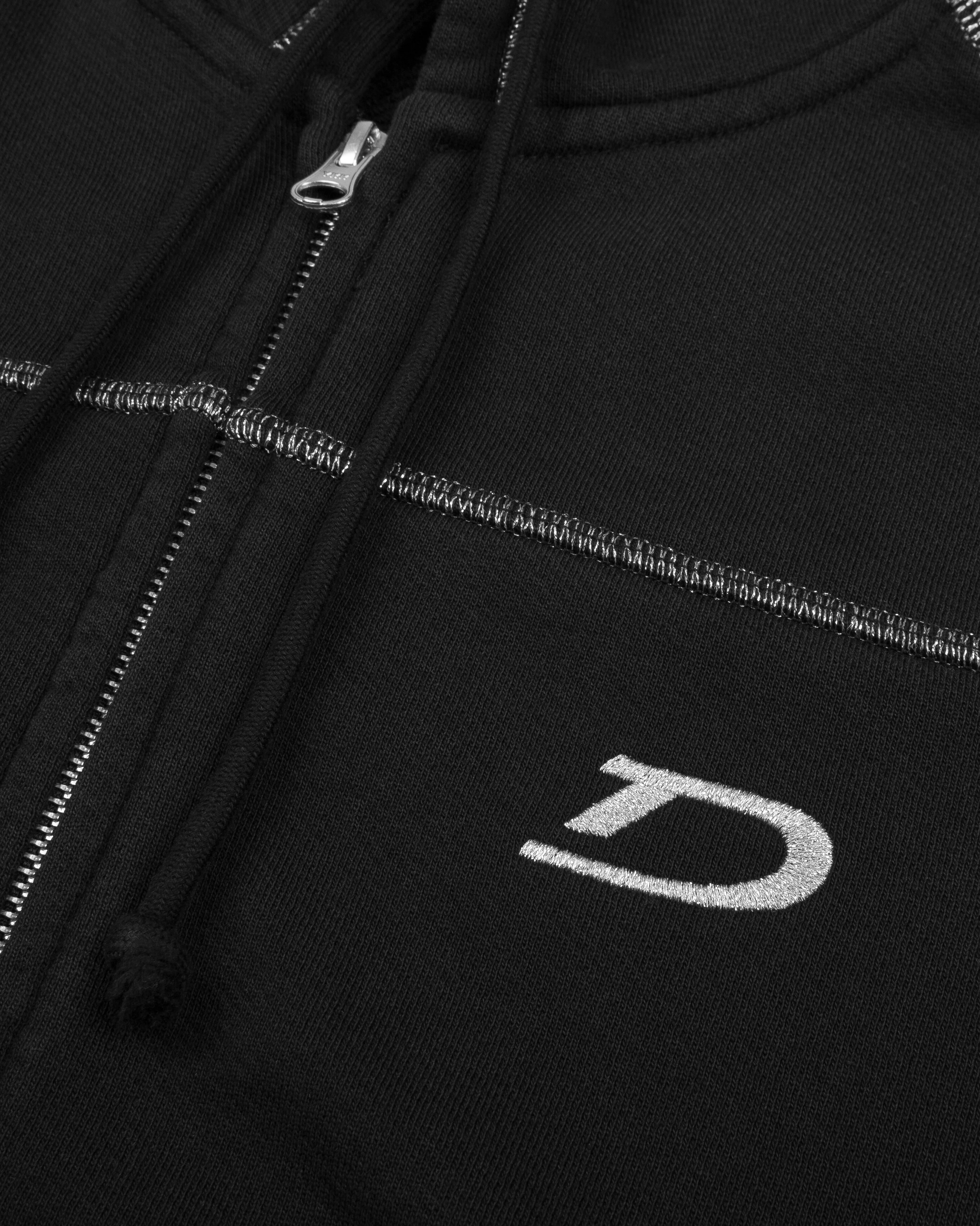 Denim Tears - Court Lines Zip Hoodie - (Black)