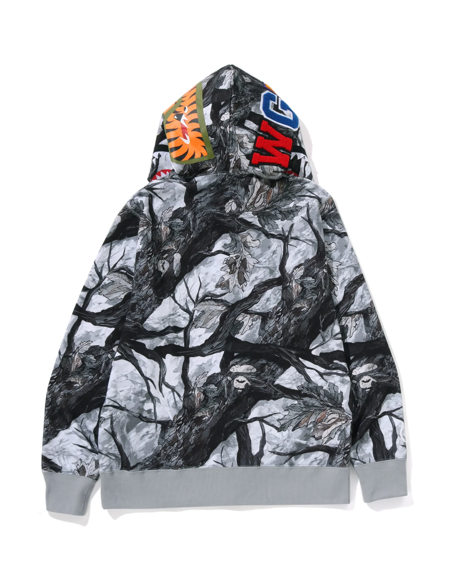 Tree Edge Camo Shark Full Zip Hoodie