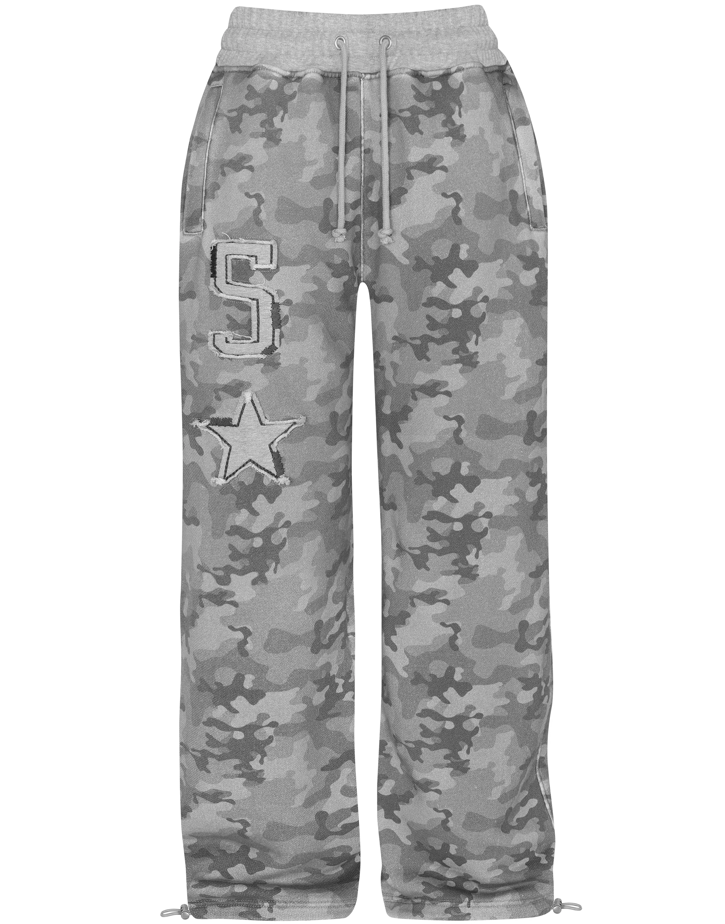 SOLD OUT - Grey Camo Baggy Sweatpants