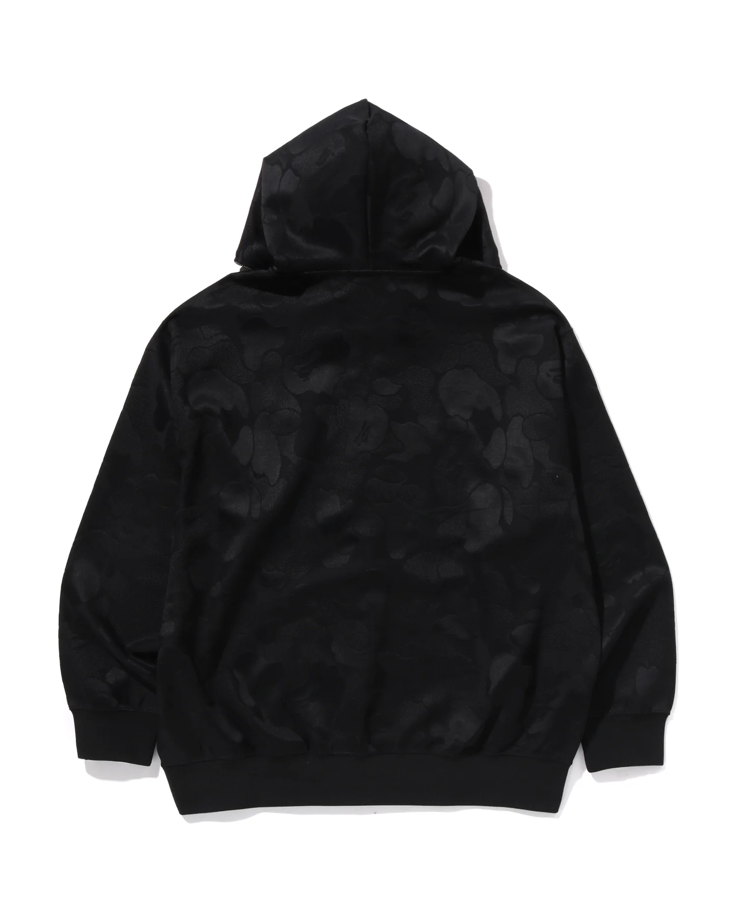 Solid Camo Jacquard One Point Relaxed Fit Zip Hoodie