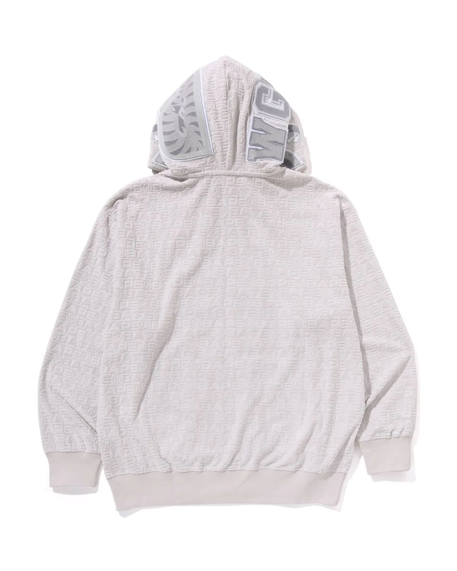 Lux Sport Pattern Shark Relaxed Fit Fz Hoodie