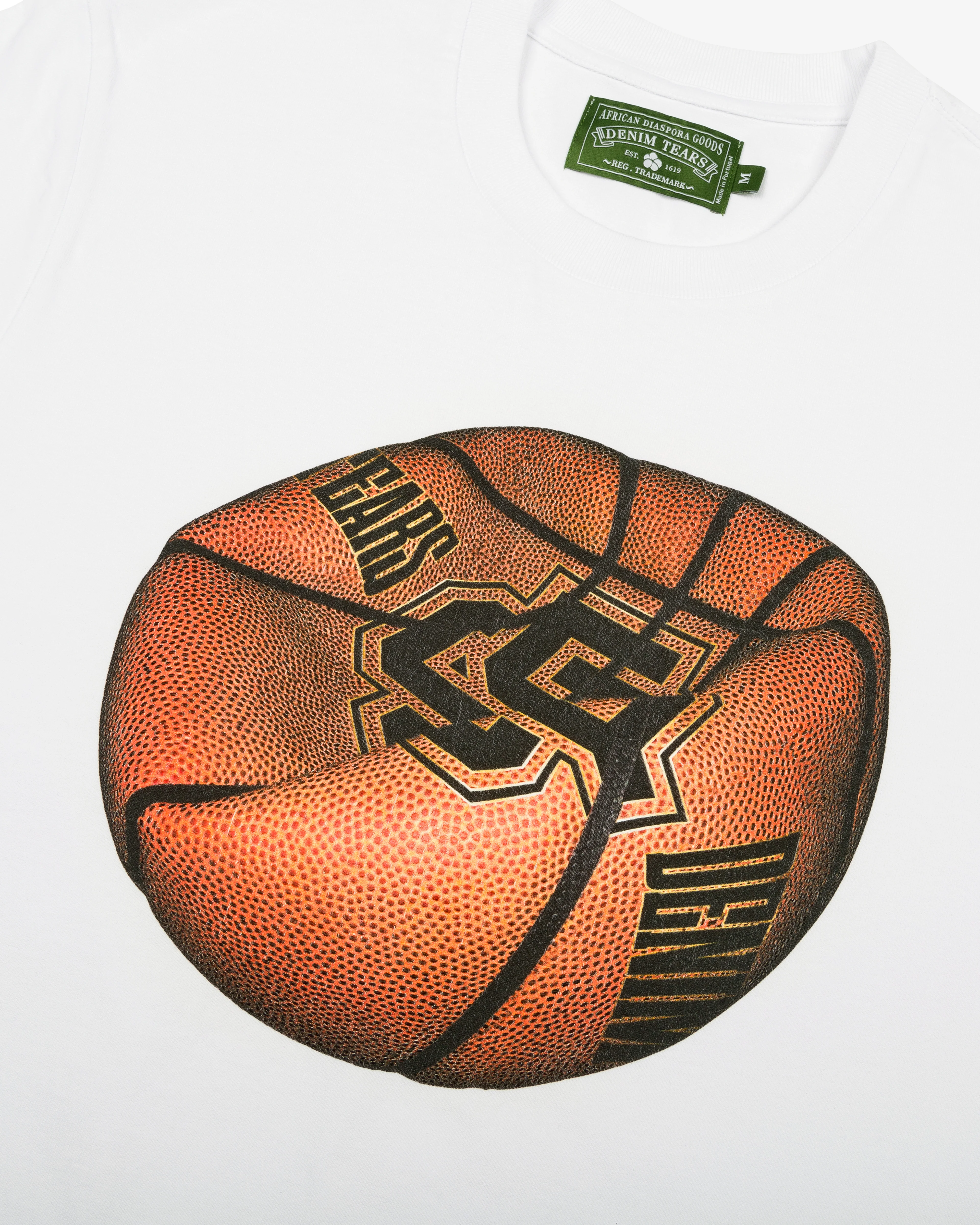 Denim Tears - Deflated Basketball T-Shirt - (White)