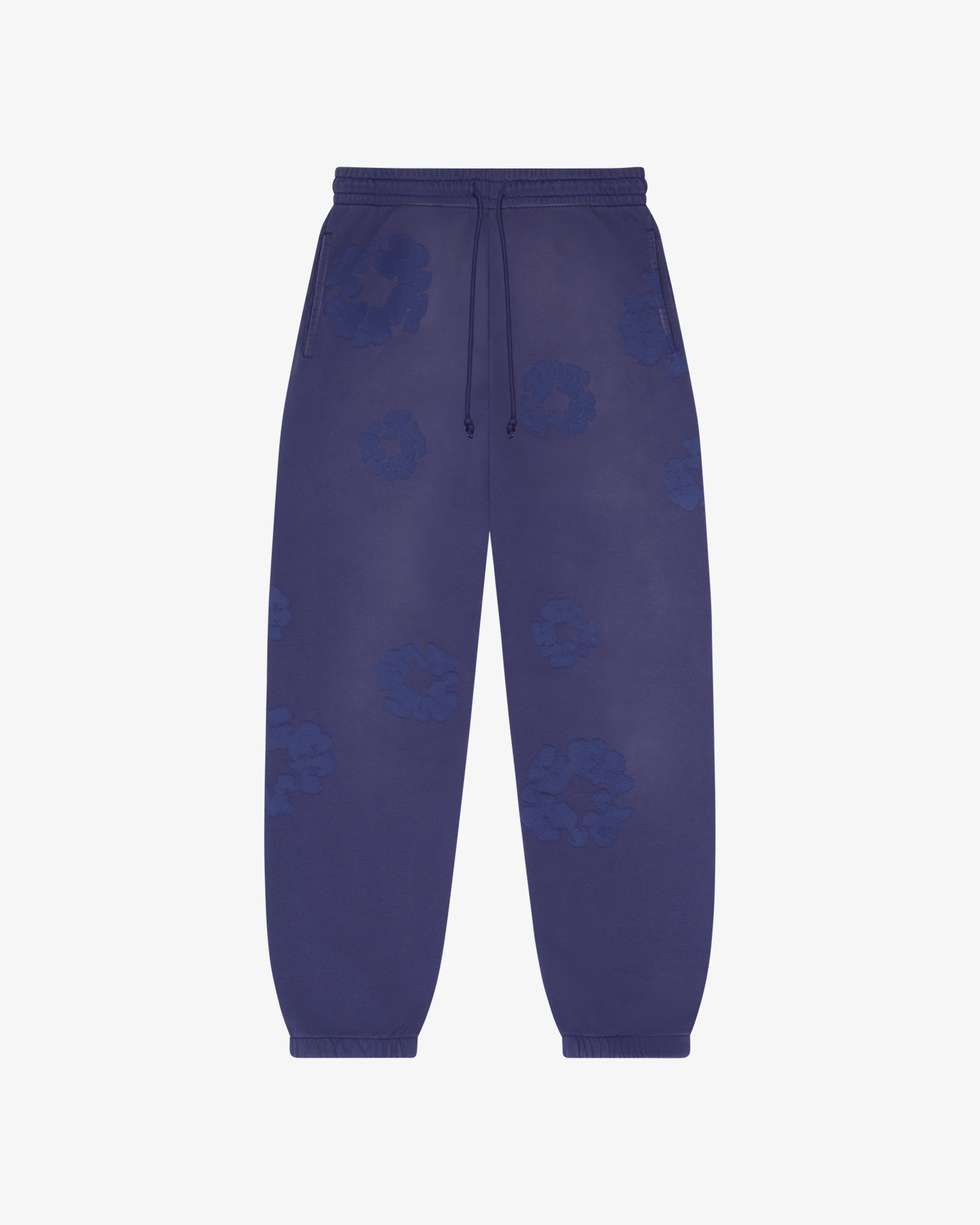 Denim Tears - Men’s Mono Cotton Wreath Sweatpants - (Washed Blue)