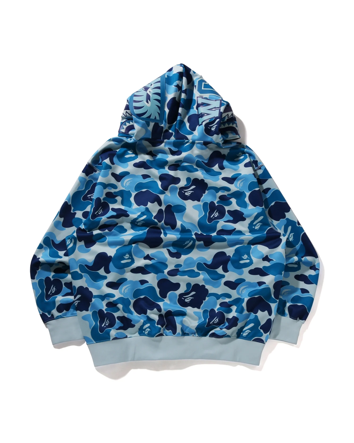 Abc Camo Rayon Relaxed Fit Shark Full Zip Hoodie